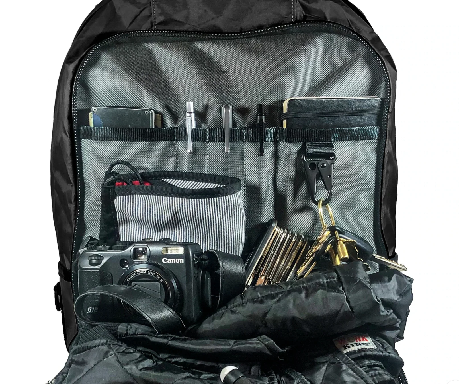 Bucktown Backpack / Black TexWax™ Canvas / Low Stock - Image 8
