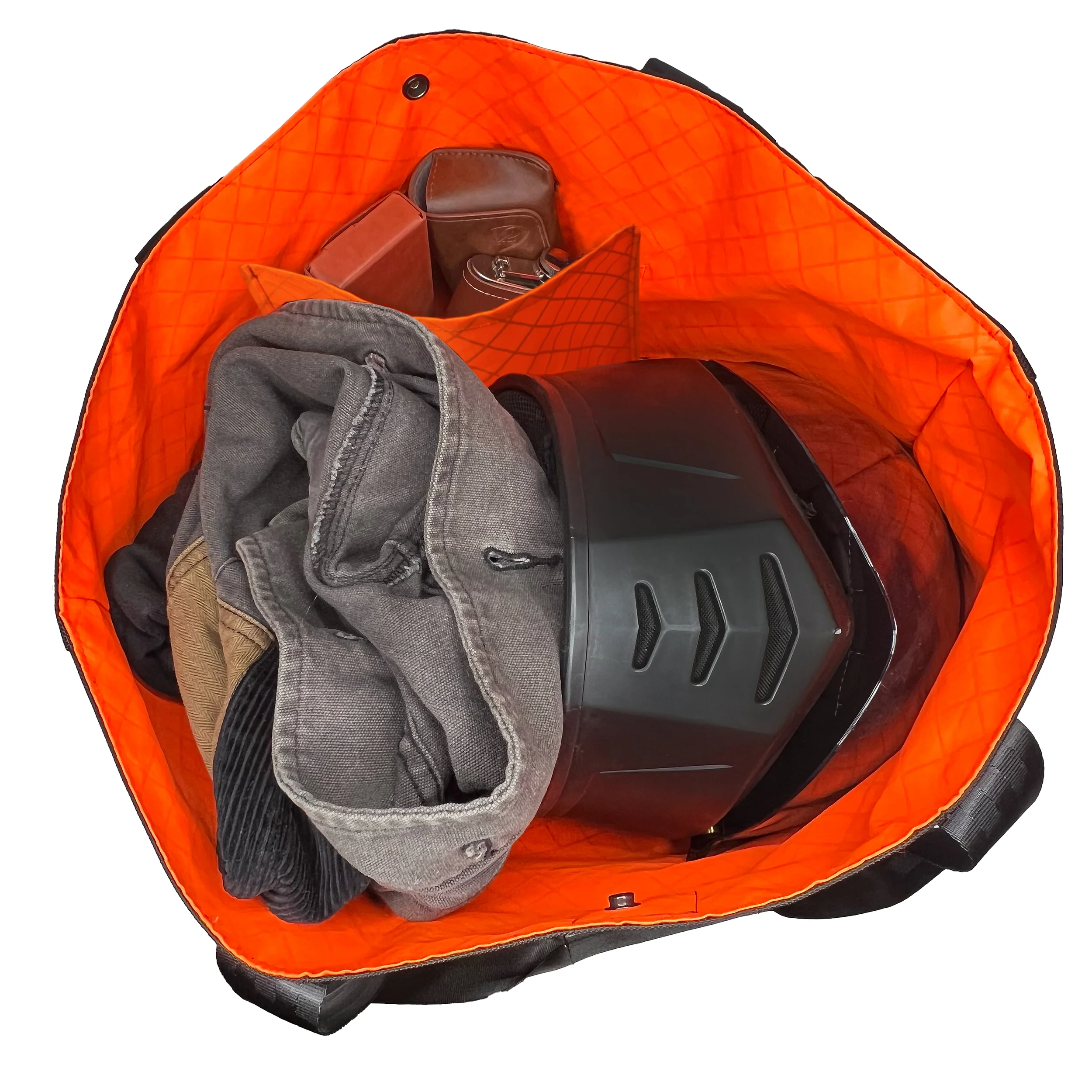 Cargo Hold Tote 'Fire Edition' / Ballistic Nylon x ECOPAK™ EPX Blaze Orange / Ships in 6-8 Weeks - Image 2