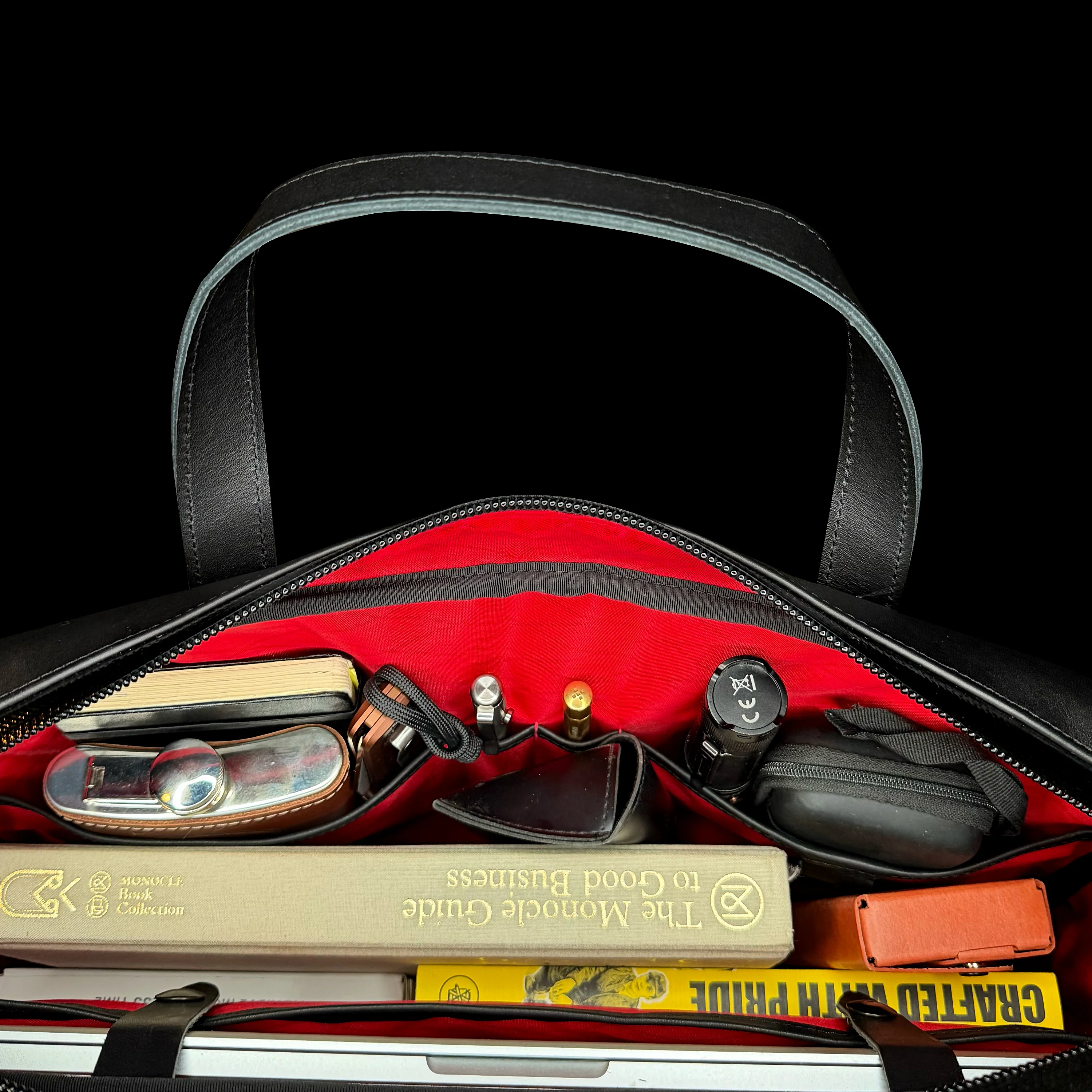 Defender Briefcase / Horween Austin Calf Leather Strap Edition Bundle x 'Redrum' XPAC / Limited Edition - Image 3
