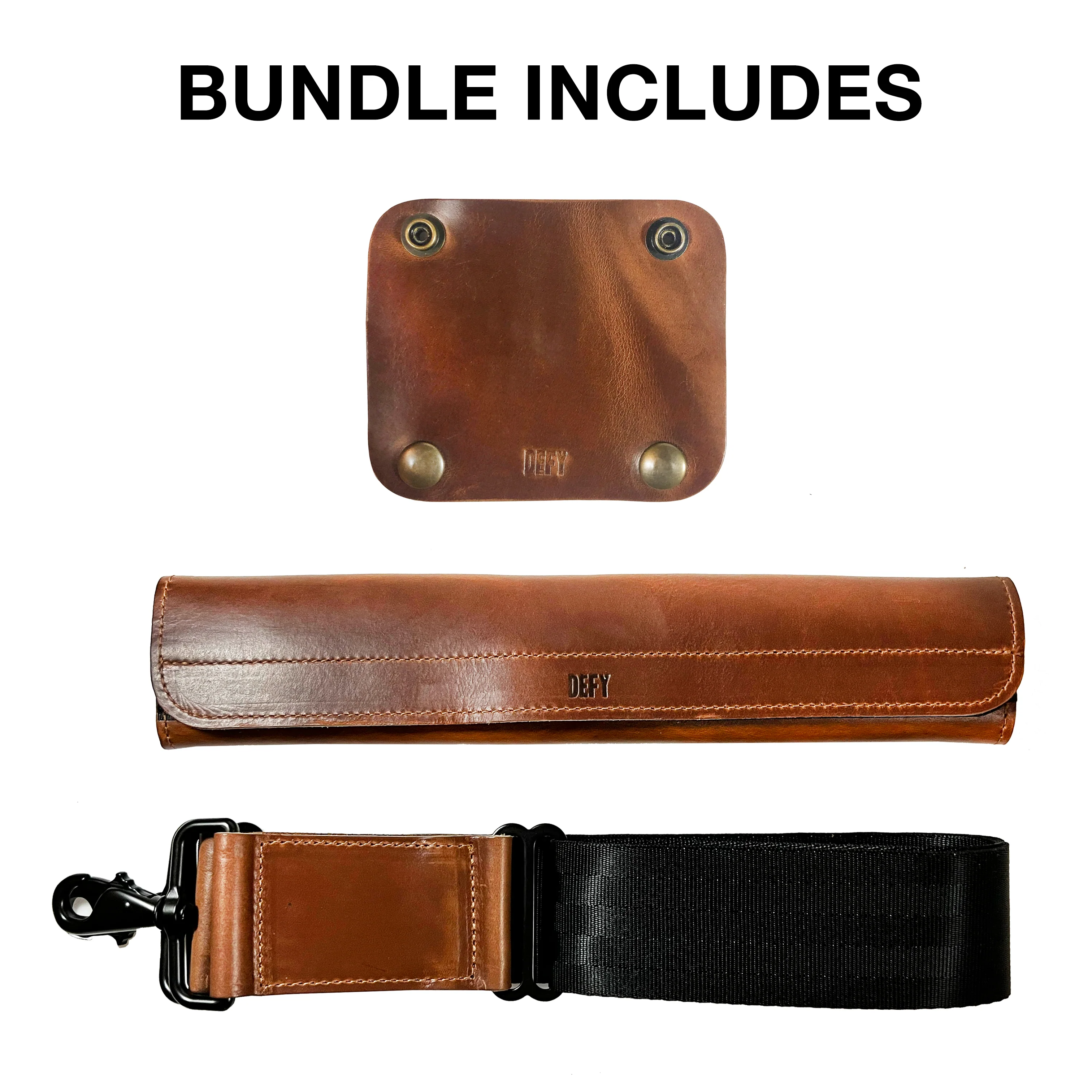 Defender Briefcase / Horween Whiskey Cavalier Leather Strap Limited Edition / TexWax™ Autumn Plaid Lining Bundle / Ships in 4-6 Weeks - Image 8