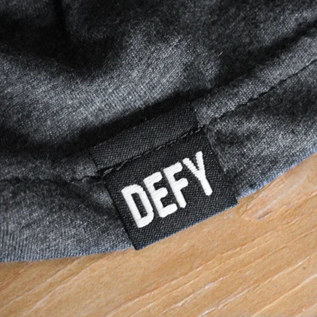 DEFY Tee / Dark Grey Heather Long Sleeve - Image 3