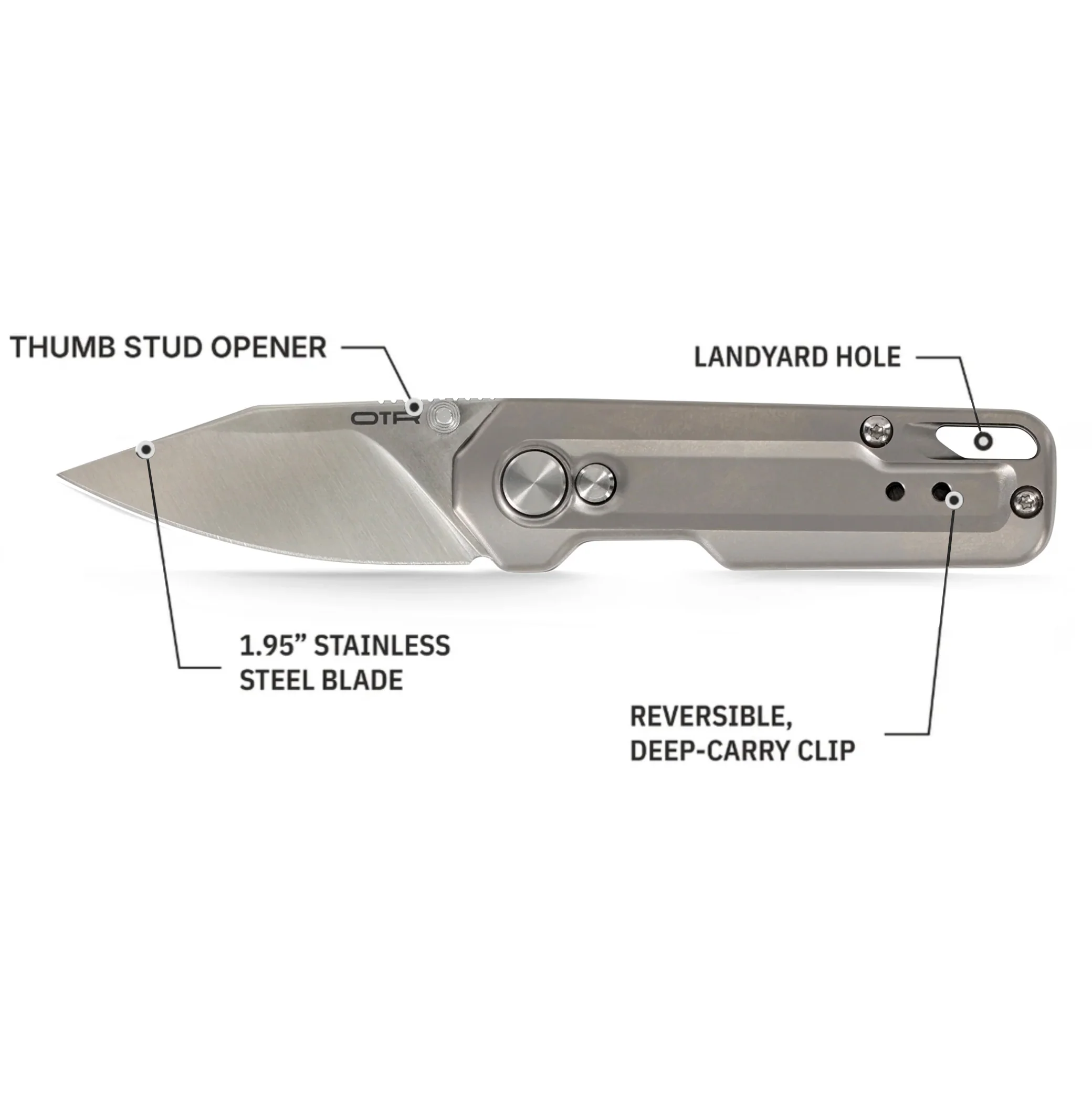 DEFY x OTR Titanium Steel Mini Pocket Knife - Image 6