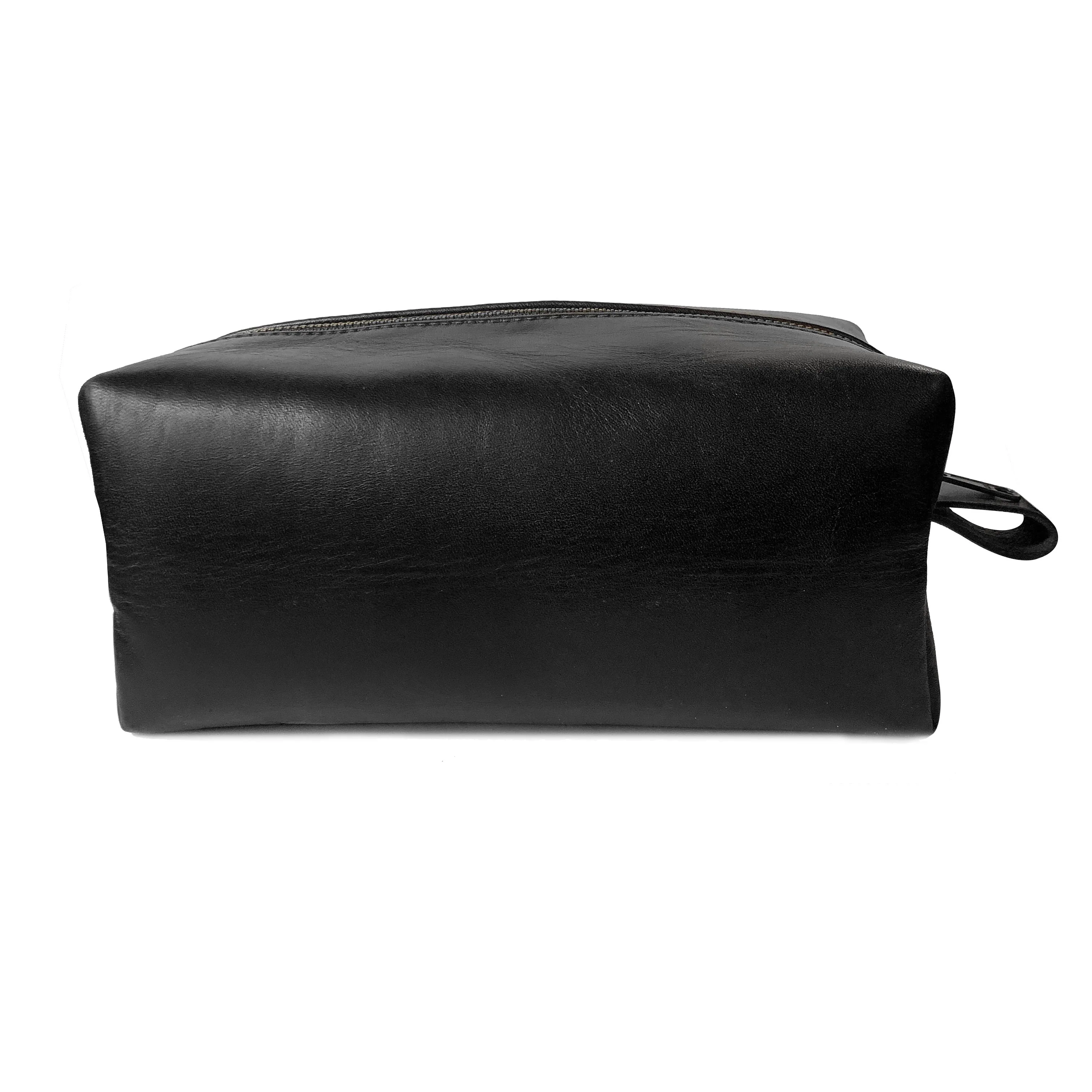 Dopp Kit / Horween Essex Rookery Leather x Buffalo Plaid Wax Canvas / Ships in 6-10 Weeks - Image 5