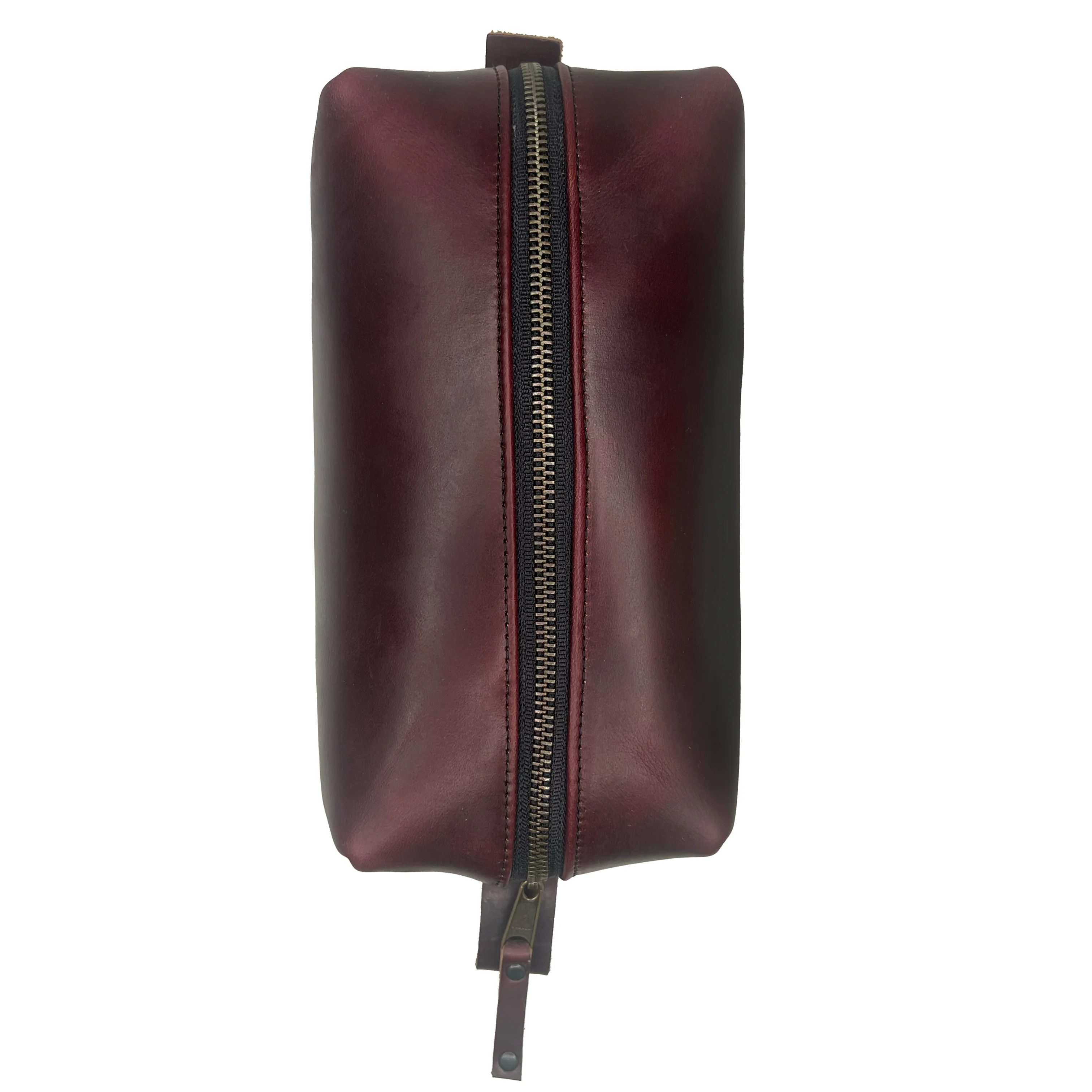 Dopp Kit / Horween Oxblood Chromexel® Leather x Japanese Train Conductor Denim / Ships in 6-10 Weeks - Image 7