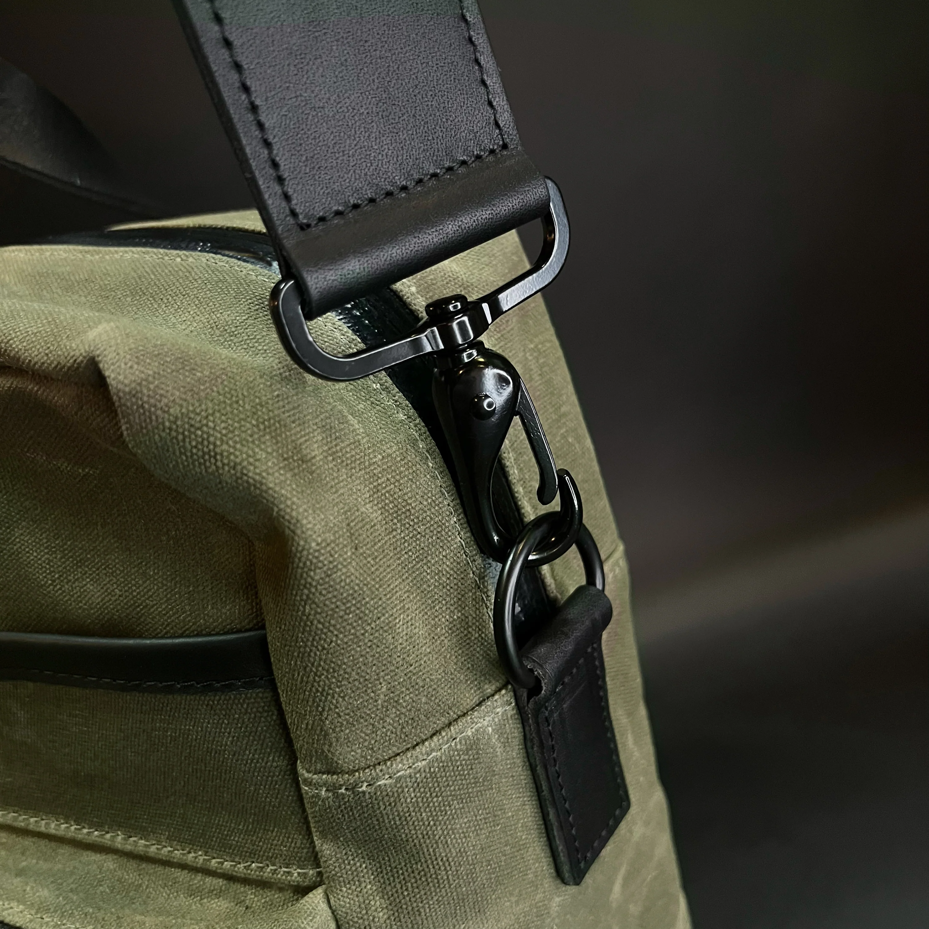 Epic 48 Hour Briefcase / Military Tent Inspired OD Wax Canvas x Coyote X-Pac™ Edition / Ships in 3-5 Weeks - Image 4