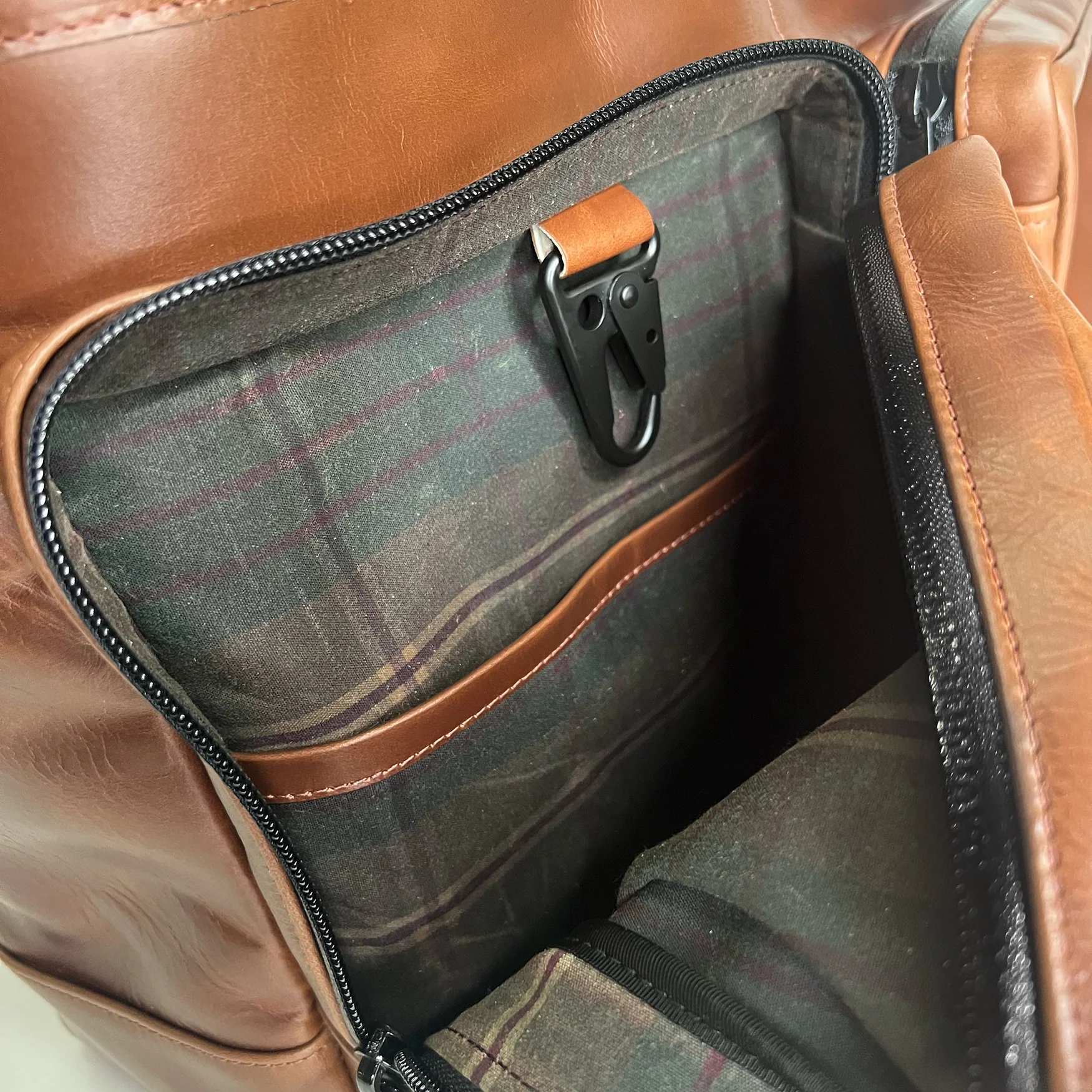 Epic 48 Hour Bundle / Horween Cavalier Whiskey Leather x TexWax™ Autumn Plaid Wax Canvas / Ships in 3-5 Weeks - Image 11