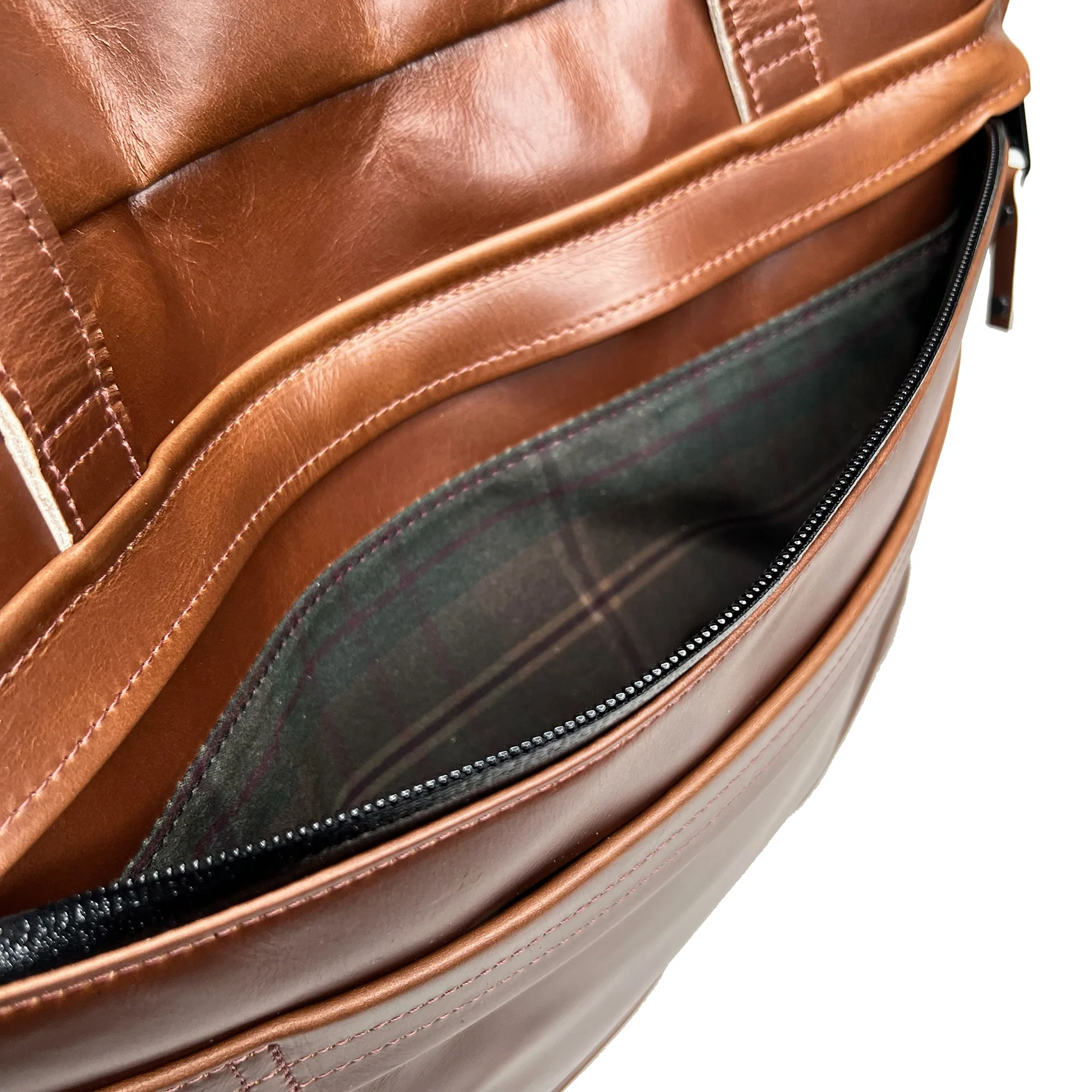 Epic 48 Hour Bundle / Horween Cavalier Whiskey Leather x TexWax™ Autumn Plaid Wax Canvas / Ships in 3-5 Weeks - Image 13