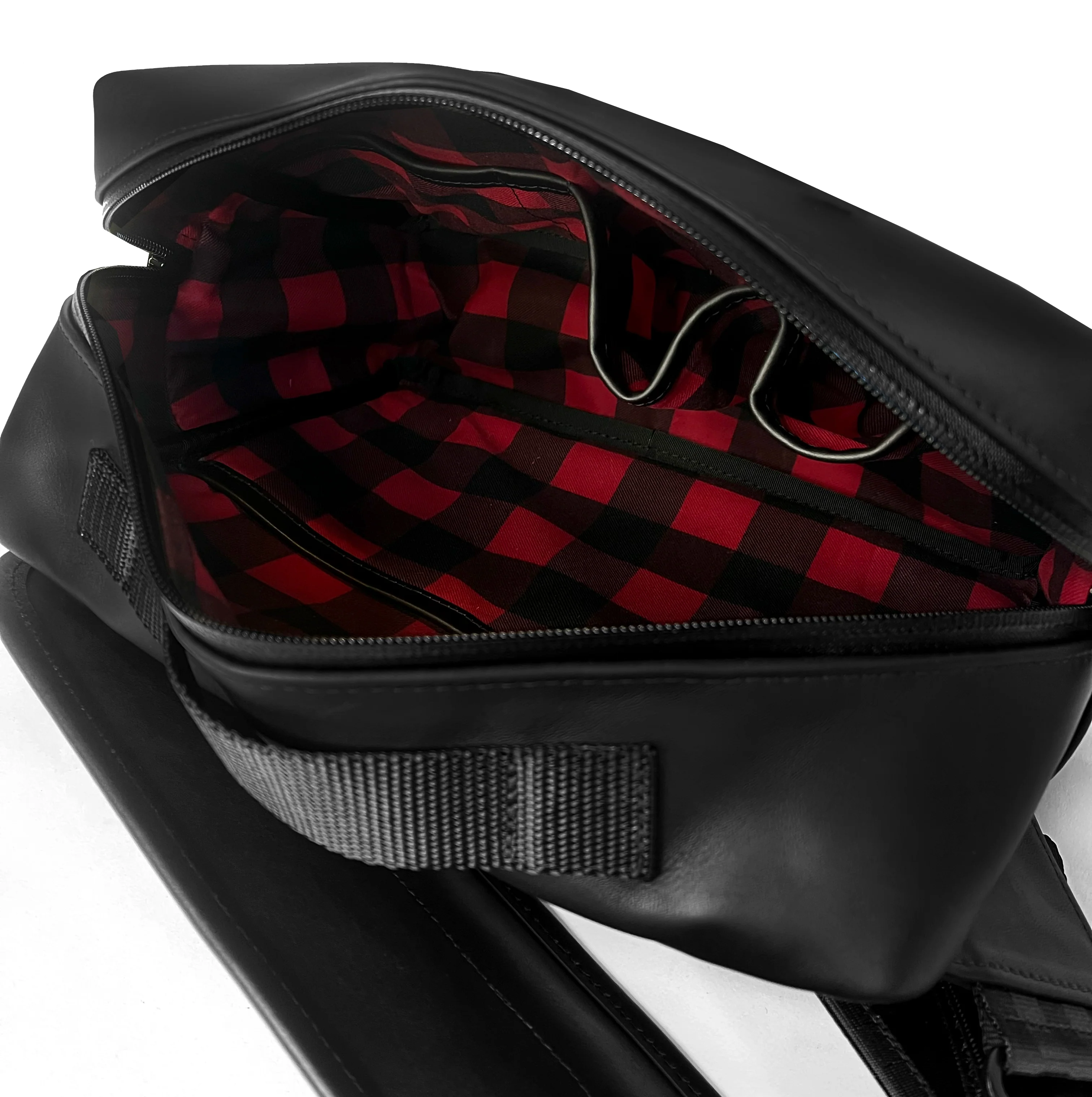 Insidious Jr. Sling / Horween Essex Rookery Leather x TexWax™ Buffalo Plaid Wax Canvas Bundle / Ships in 2-3 Weeks - Image 6
