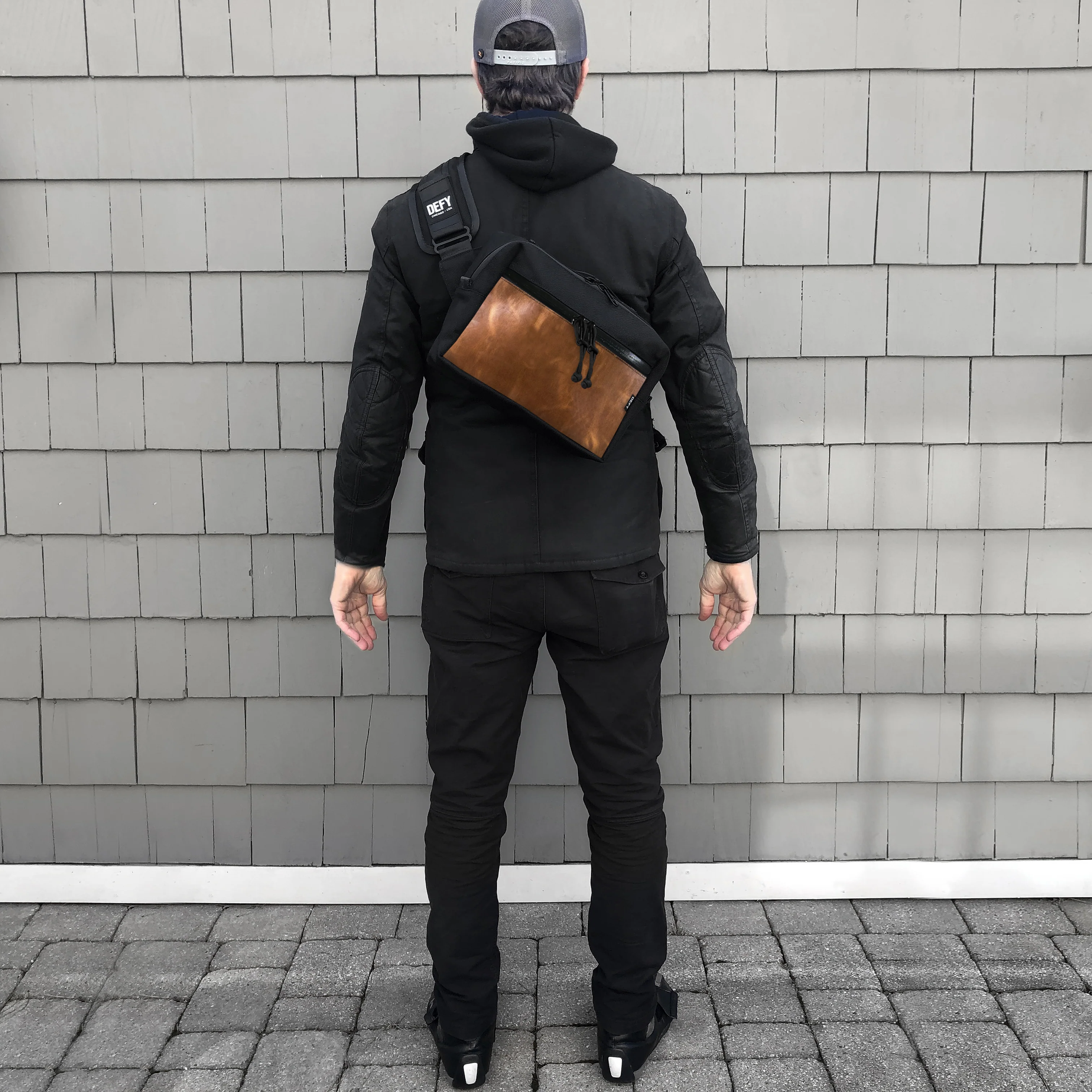 Insidious Jr. Sling / Horween Cavalier Whiskey Leather + Ballistic Nylon Edition / Ships in 6-10 Weeks - Image 4