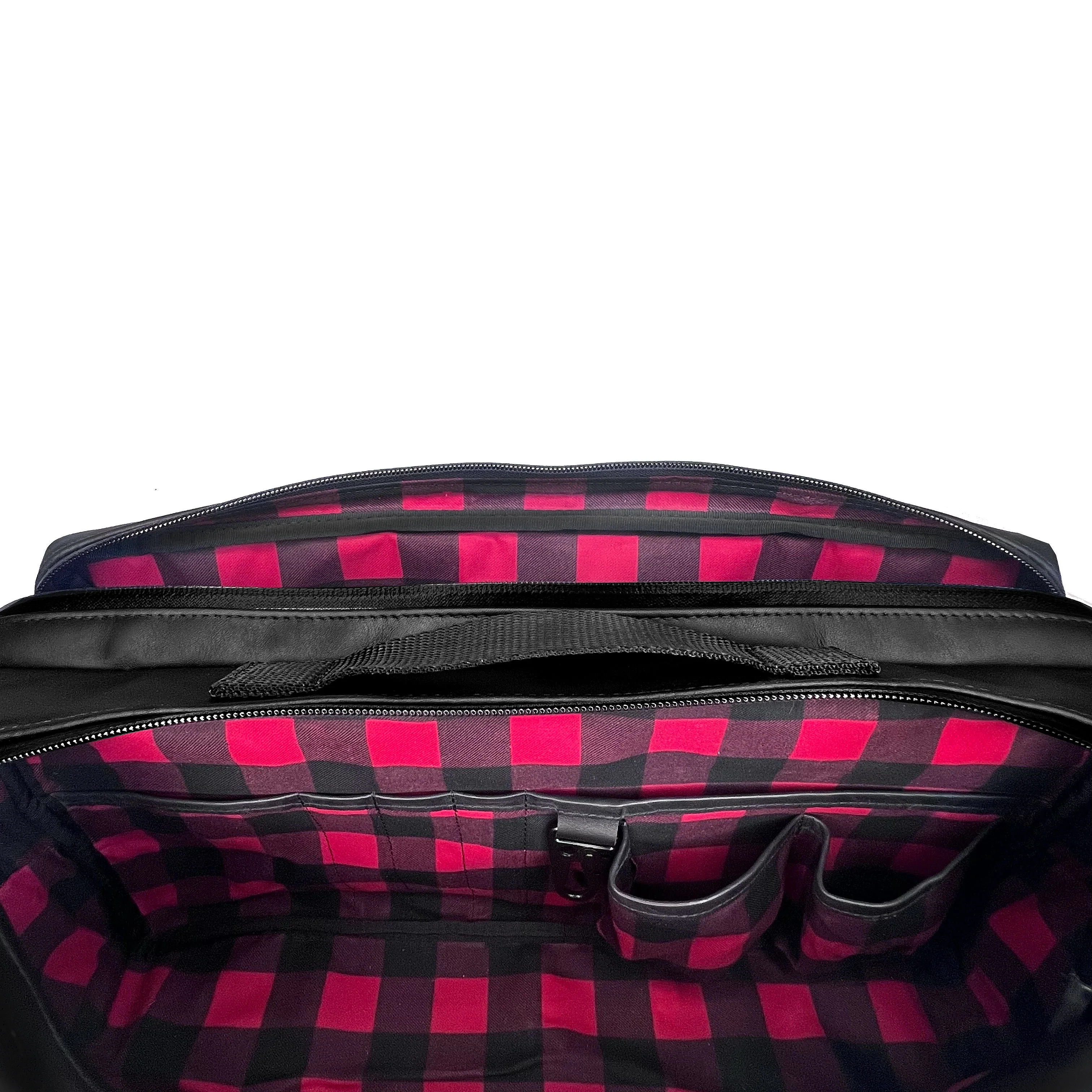 Insidious Sling / Horween Austin Calf Leather x TexWax™ Buffalo Plaid Wax Canvas / Ships in 2-3 Weeks - Image 4