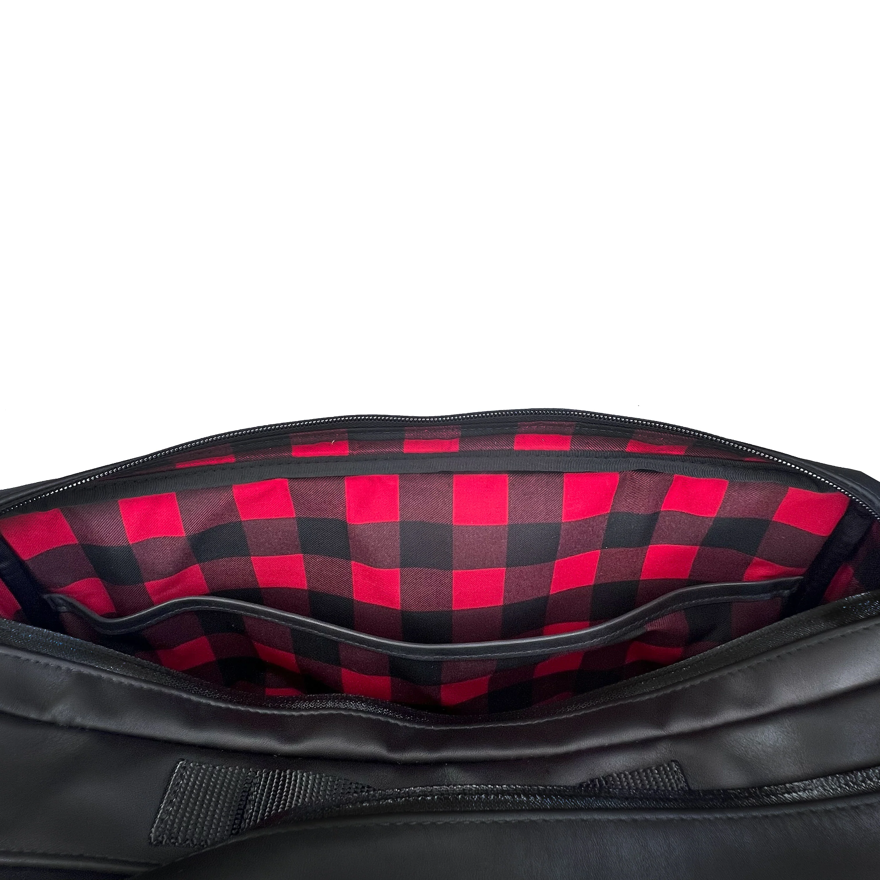Insidious Sling / Horween Austin Calf Leather x TexWax™ Buffalo Plaid Wax Canvas / Ships in 2-3 Weeks - Image 5