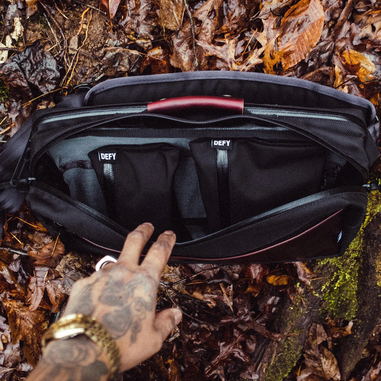 Insidious Sling / Ballistic Nylon + Horween Oxblood Chromexel® Leather / Ships in 3-4 Weeks - Image 19