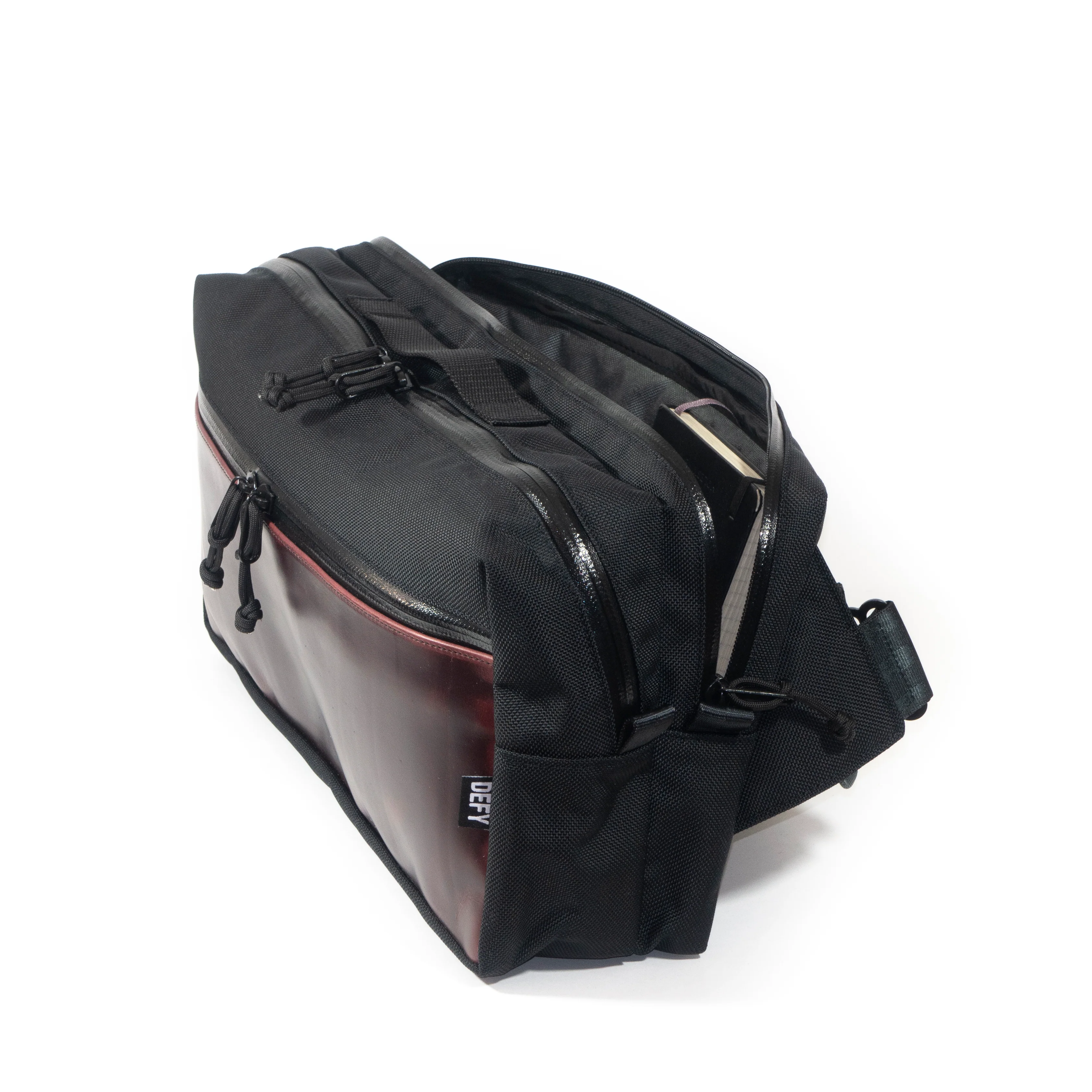Insidious Sling / Ballistic Nylon + Horween Oxblood Chromexel® Leather / Ships in 3-4 Weeks - Image 3