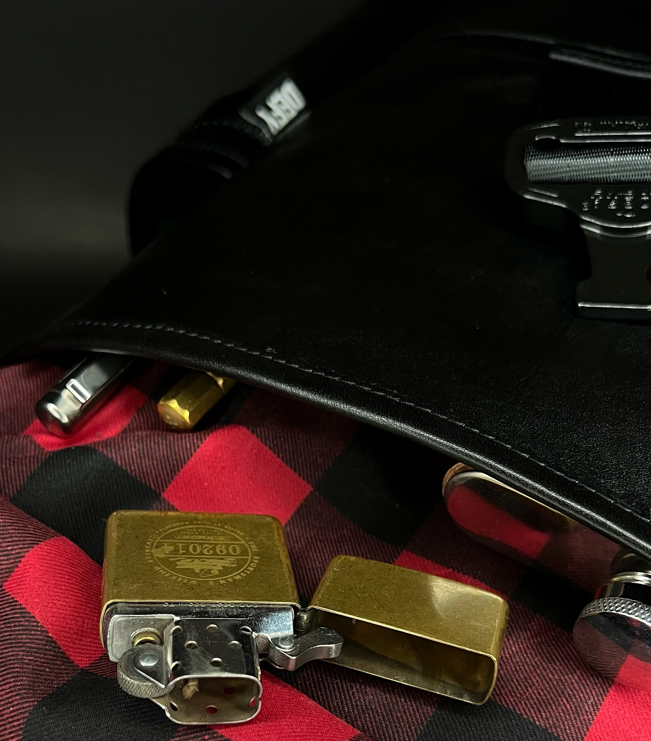 Menace Backpack 2.0 / Full Horween Essex Rookery Leather x TexWax™ Buffalo Plaid Wax Canvas Bundle / Last 1 - Image 11