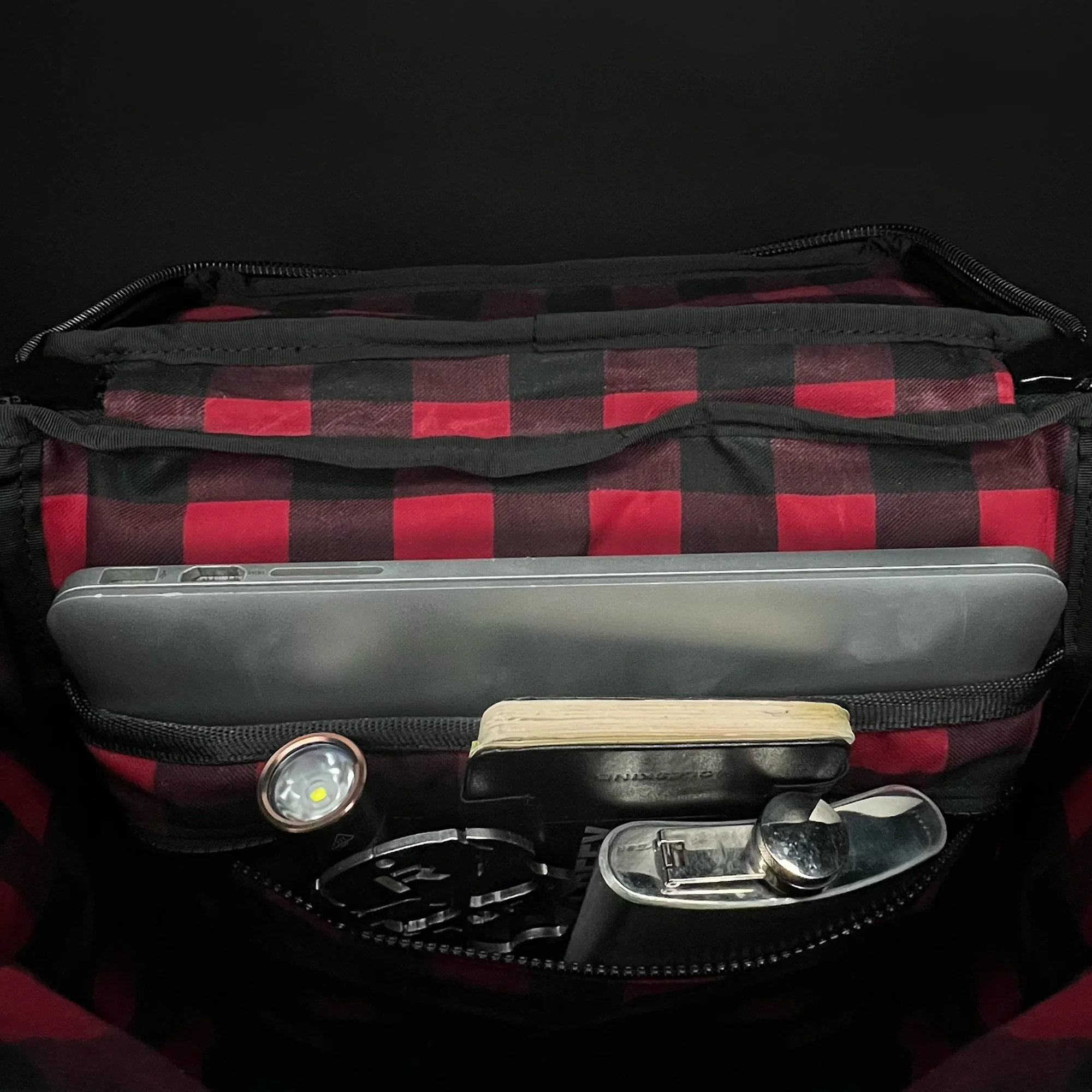 Menace Backpack 2.0 / Full Horween Essex Rookery Leather x TexWax™ Buffalo Plaid Wax Canvas Bundle / Last 1 - Image 4