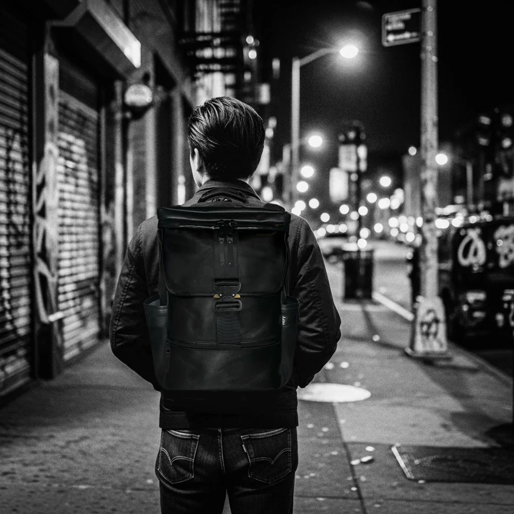 Menace Backpack 2.0 / Full Horween Essex Rookery Leather x TexWax™ Buffalo Plaid Wax Canvas Bundle / Last 1 - Image 7