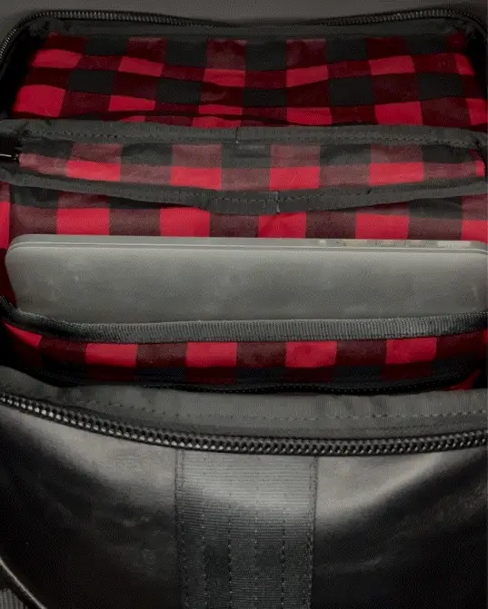 Menace Backpack 2.0 / Full Horween Essex Rookery Leather x TexWax™ Buffalo Plaid Wax Canvas Bundle / Last 1 - Image 9