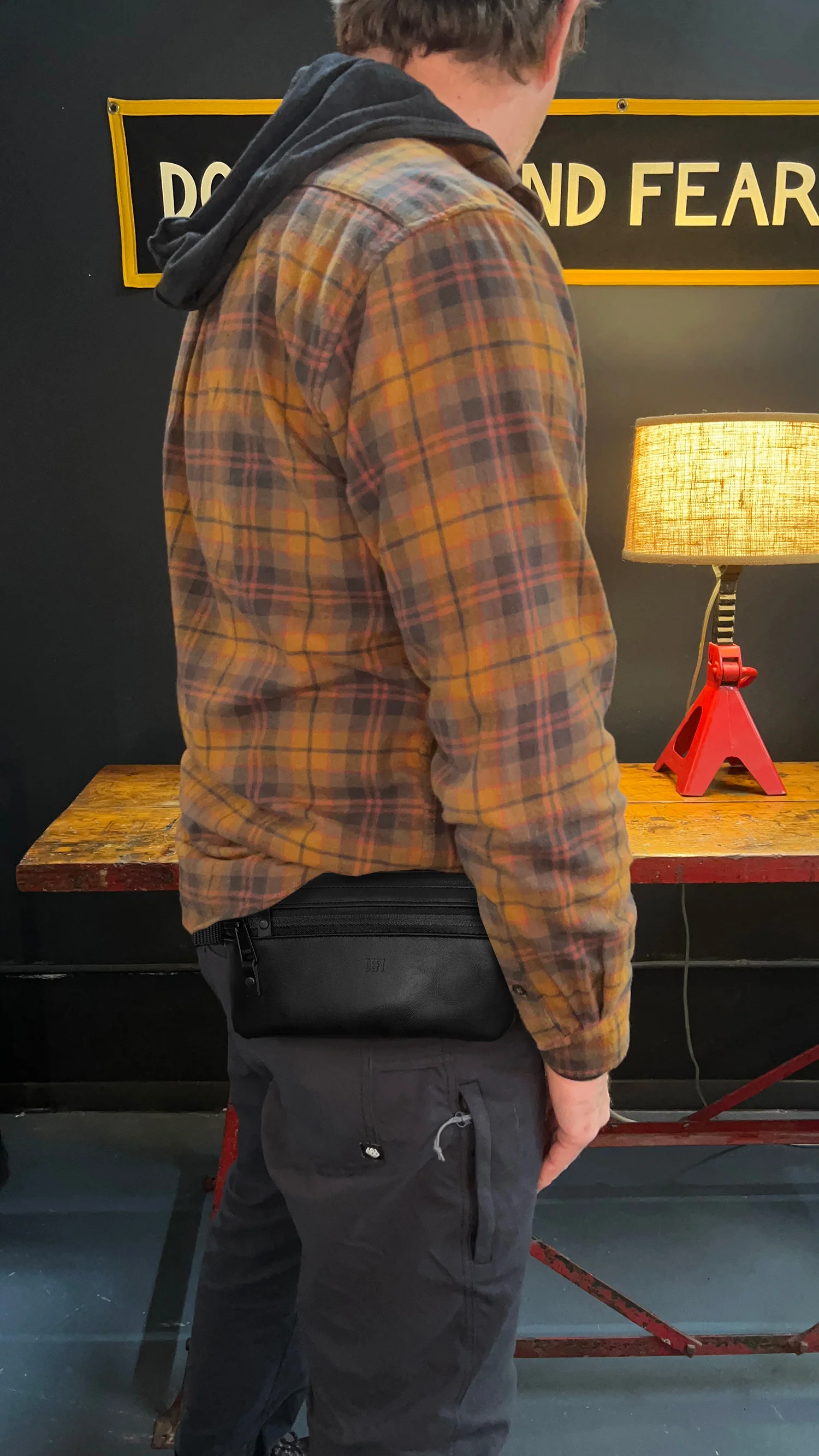 Nefarious Horween Essex Rookery Leather x TexWax™ Buffalo Plaid Wax Canvas / Ships in 4-6 Weeks - Image 4