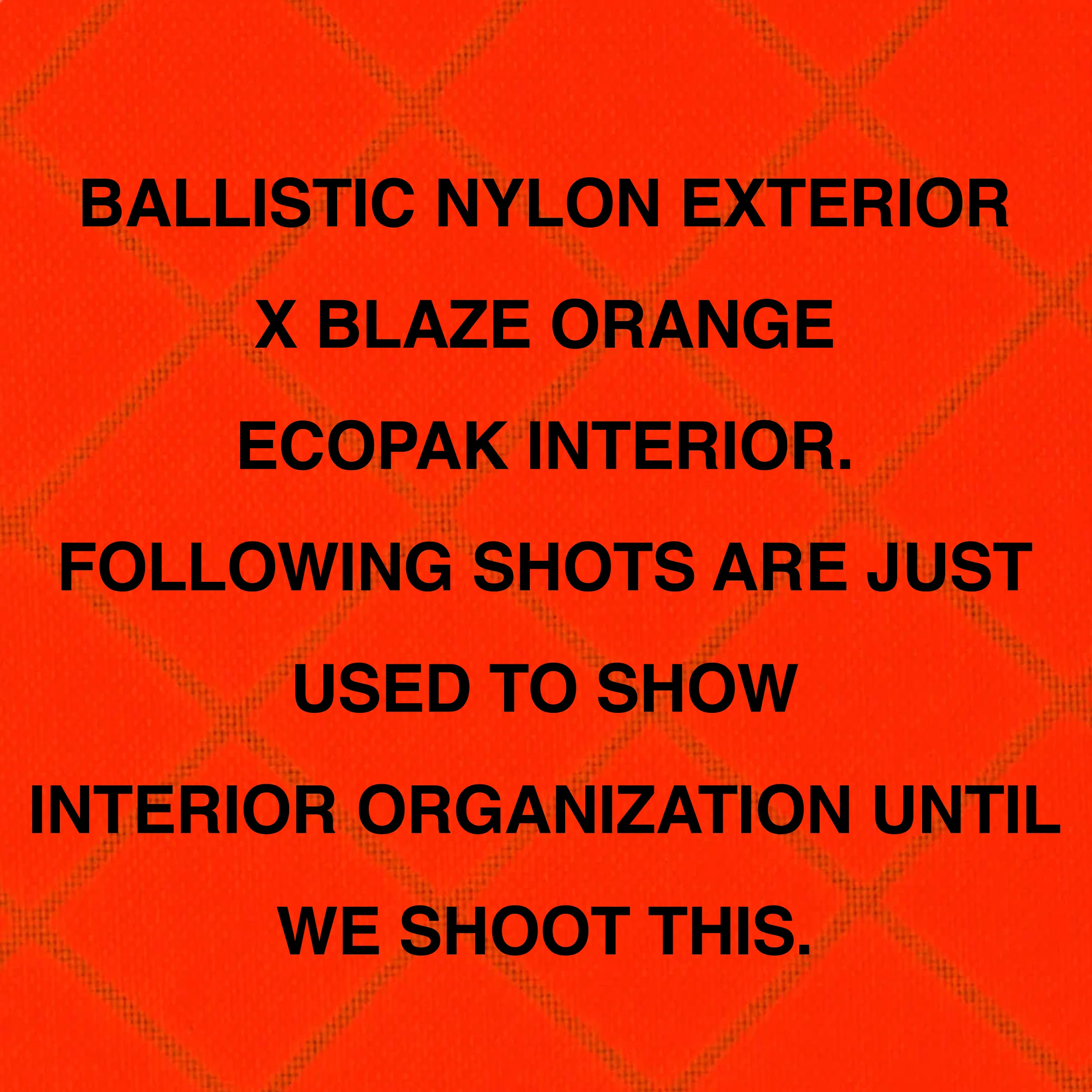 Recon Mashup 2.0 'Fire Edition' Ballistic Nylon x ECOPAK™ EPX Blaze Orange - Image 4
