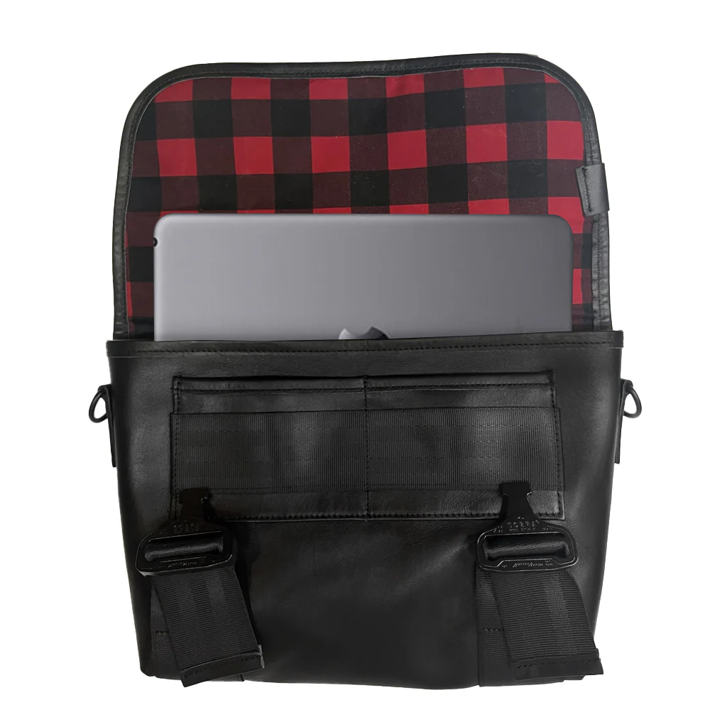 Recon Mini Horween Essex Rookery Leather x TexWax™ Buffalo Plaid Wax Canvas / Ships in 6-10 Weeks - Image 4