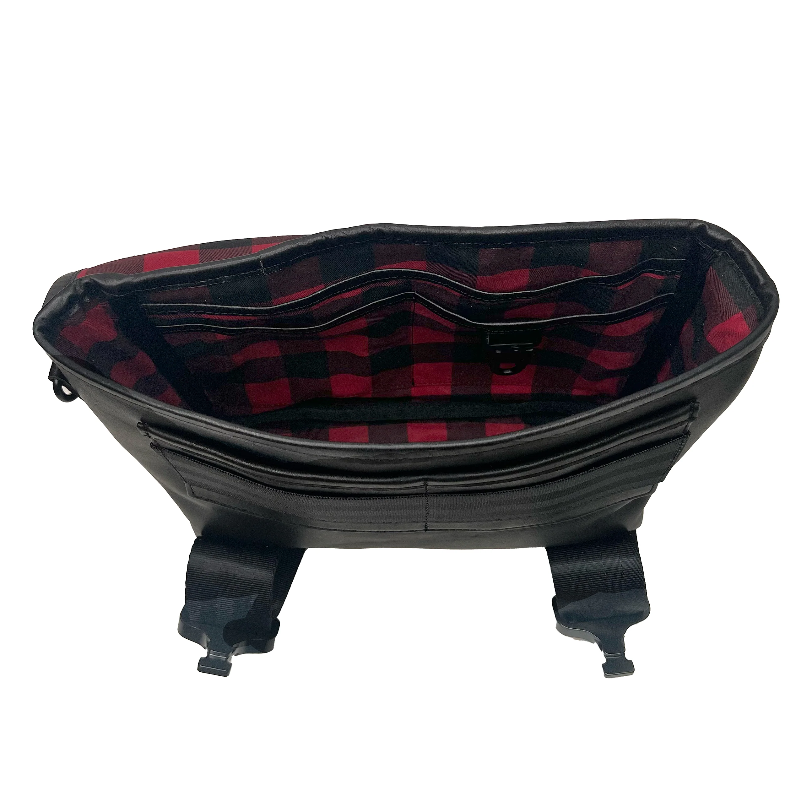 Recon Mini Horween Essex Rookery Leather x TexWax™ Buffalo Plaid Wax Canvas / Ships in 6-10 Weeks - Image 5