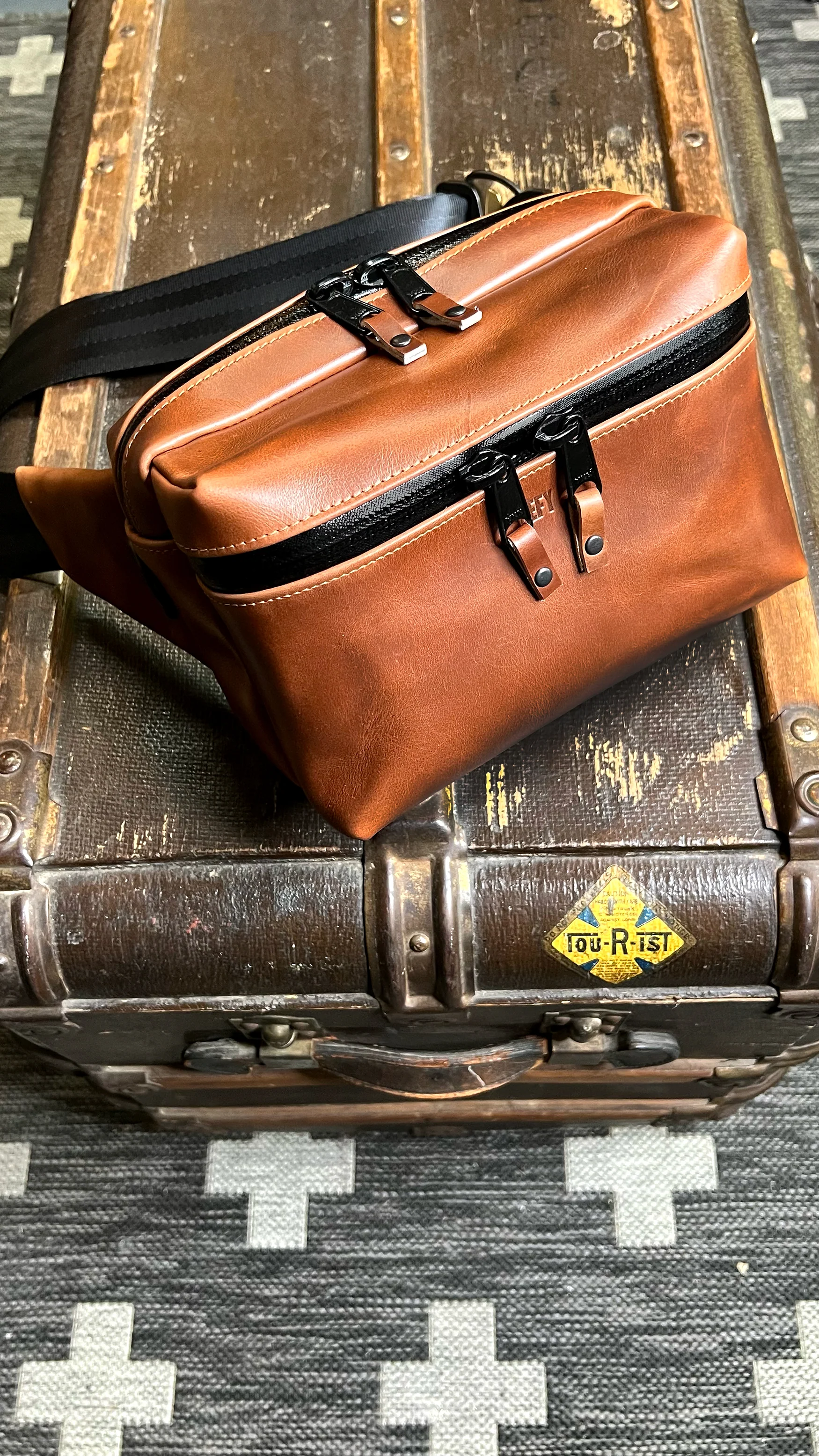 The Parker Pack 2.0 / Horween Cavalier Whiskey Leather