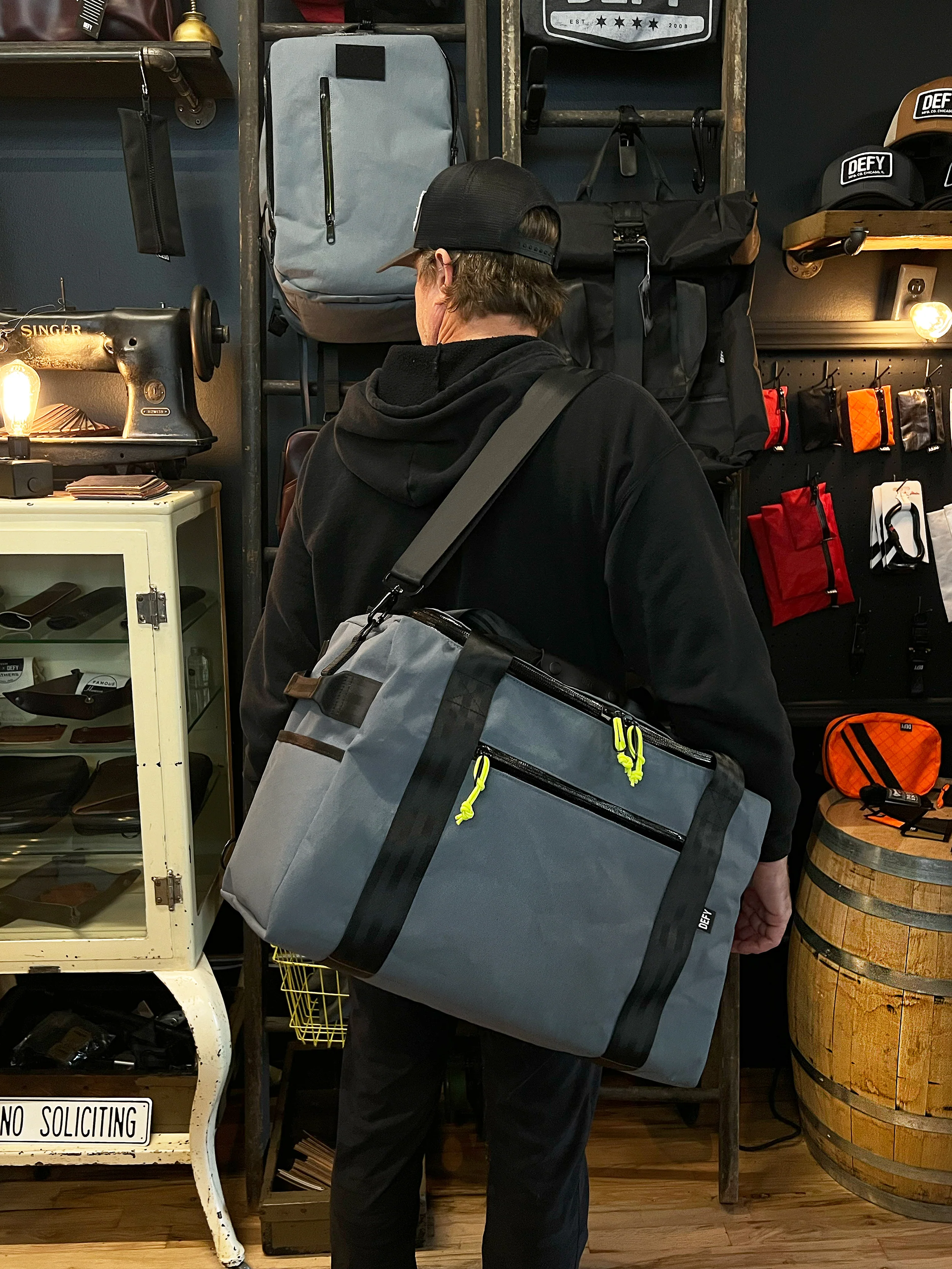 The Rover Backpack / Storm Grey X-Pac® X11 x X-Pac™ Hi-Vis Yellow - Image 4