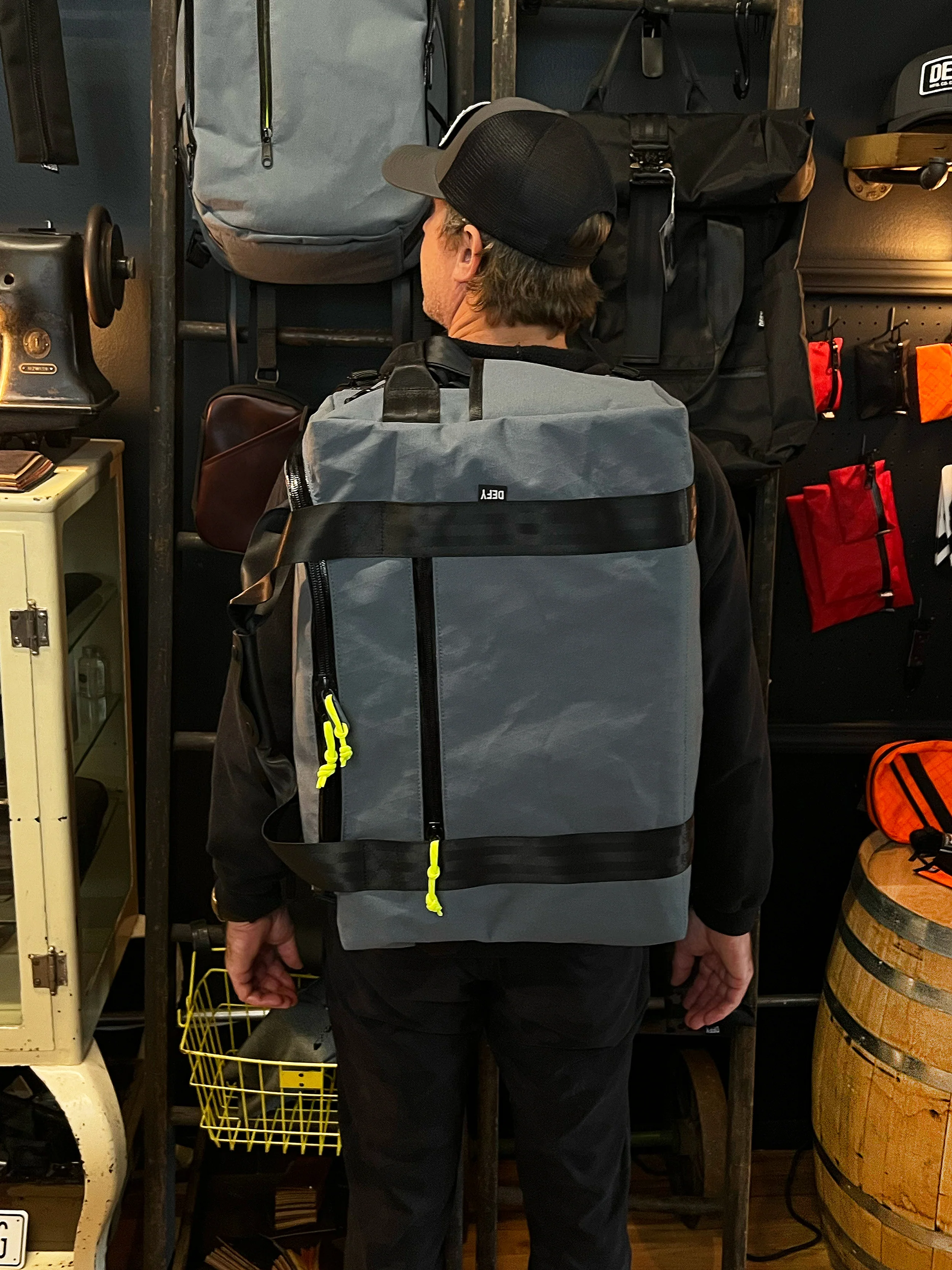 The Rover Backpack / Storm Grey X-Pac® X11 x X-Pac™ Hi-Vis Yellow - Image 5