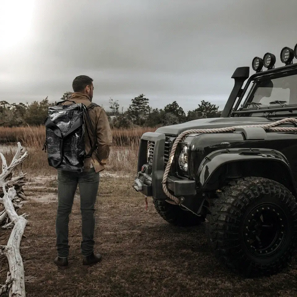 The Rover Backpack / Black Dyneema® x White Dyneema® / Ships in 4-6 weeks - Image 5