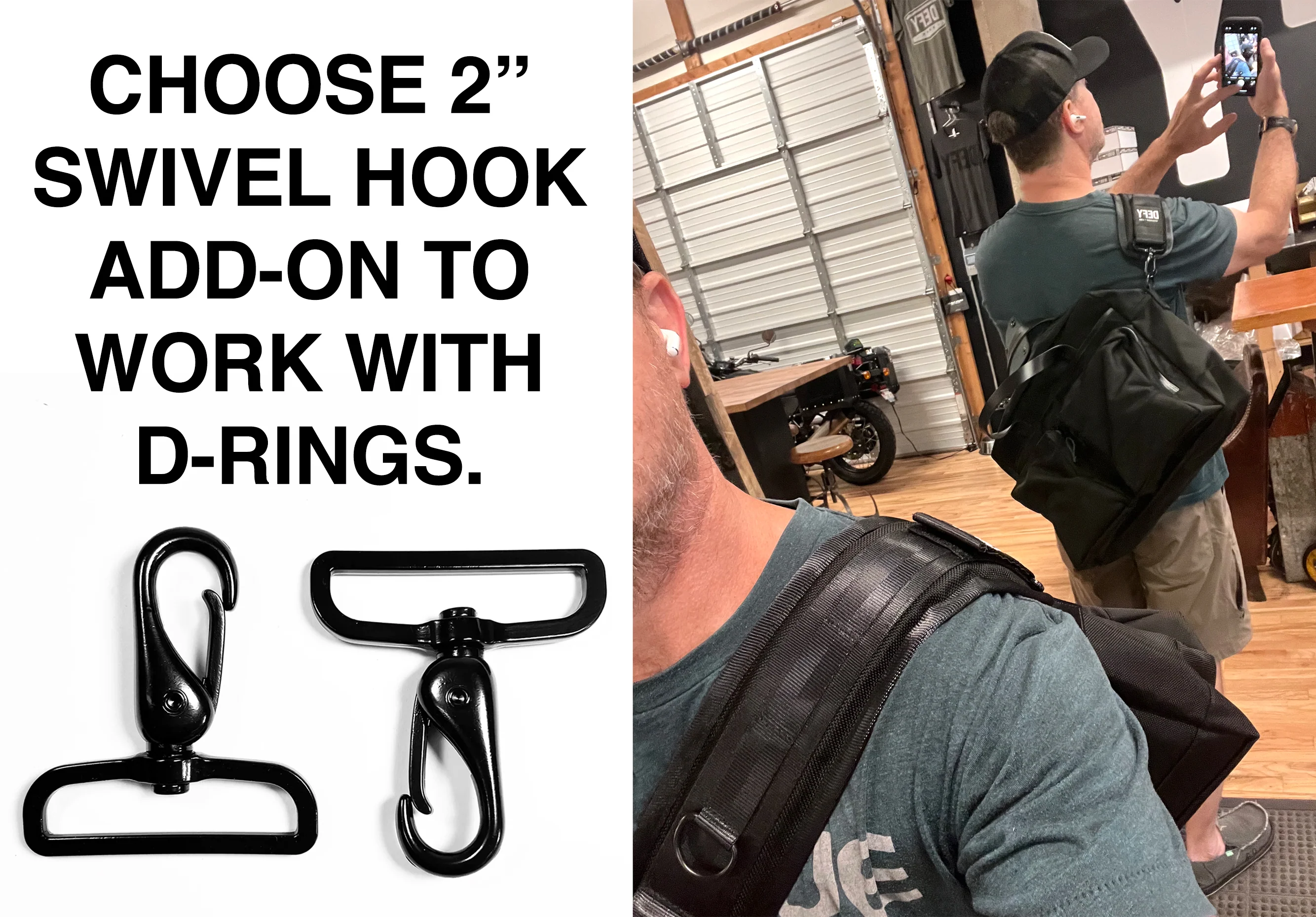 2" Swivel Hooks / For use on The Ultimate Strap - Image 5