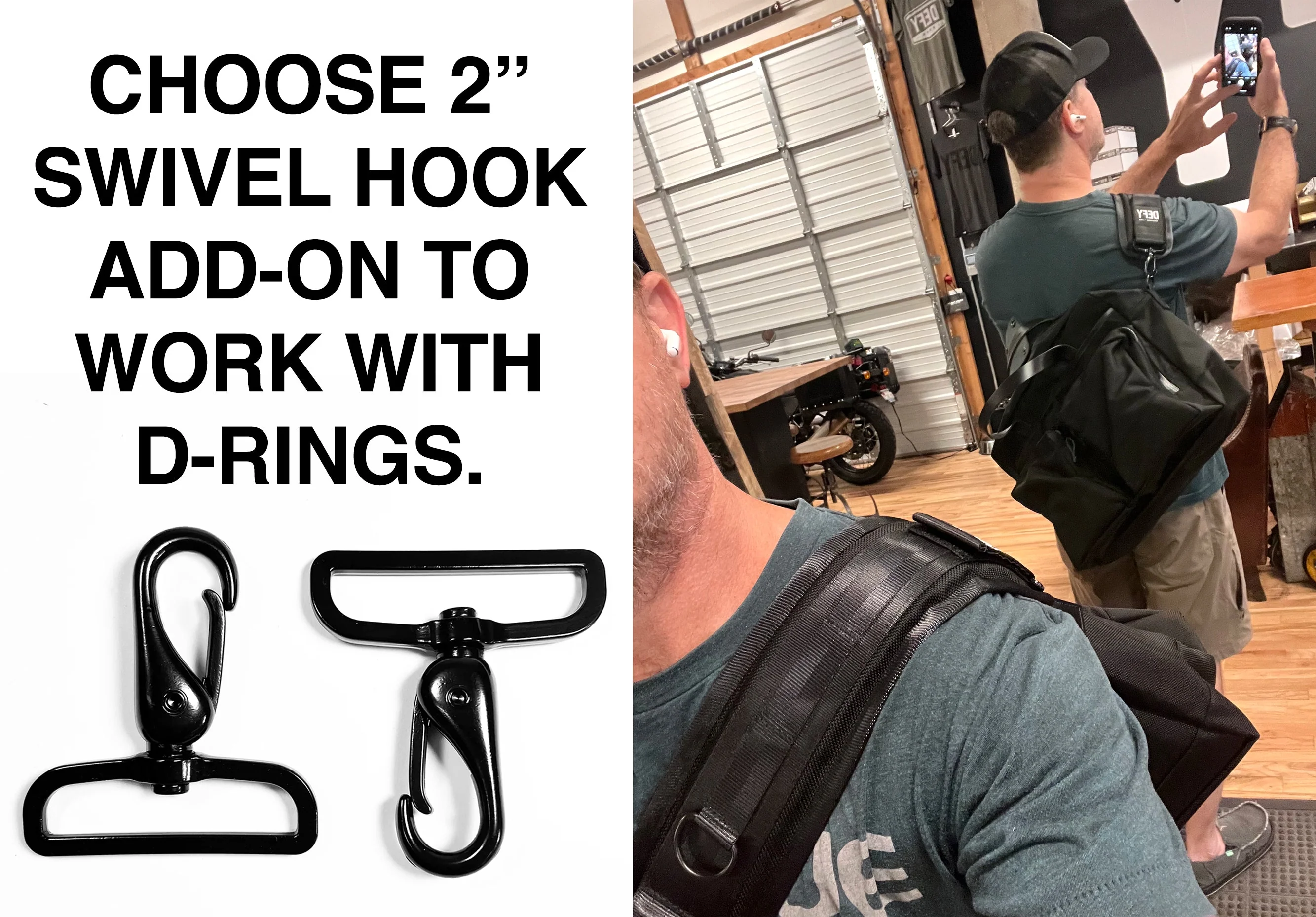 The Ultimate Crossbody Strap Black Dyneema® x Closed-Cell Foam Padding x AustriAlpin® Cobra Buckle / Ships in 6-10 Weeks - Image 18