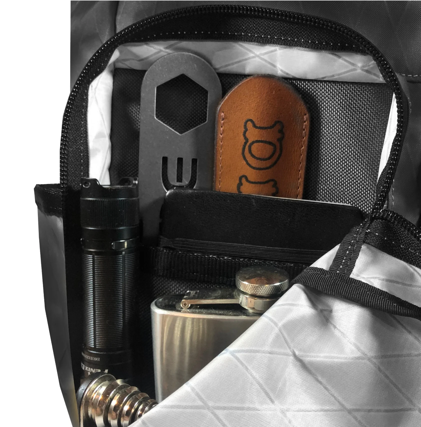 VerBockel 'Day Pack' Roll Top Backpack 2.0 Black X-Pac / Low Stock - Image 12