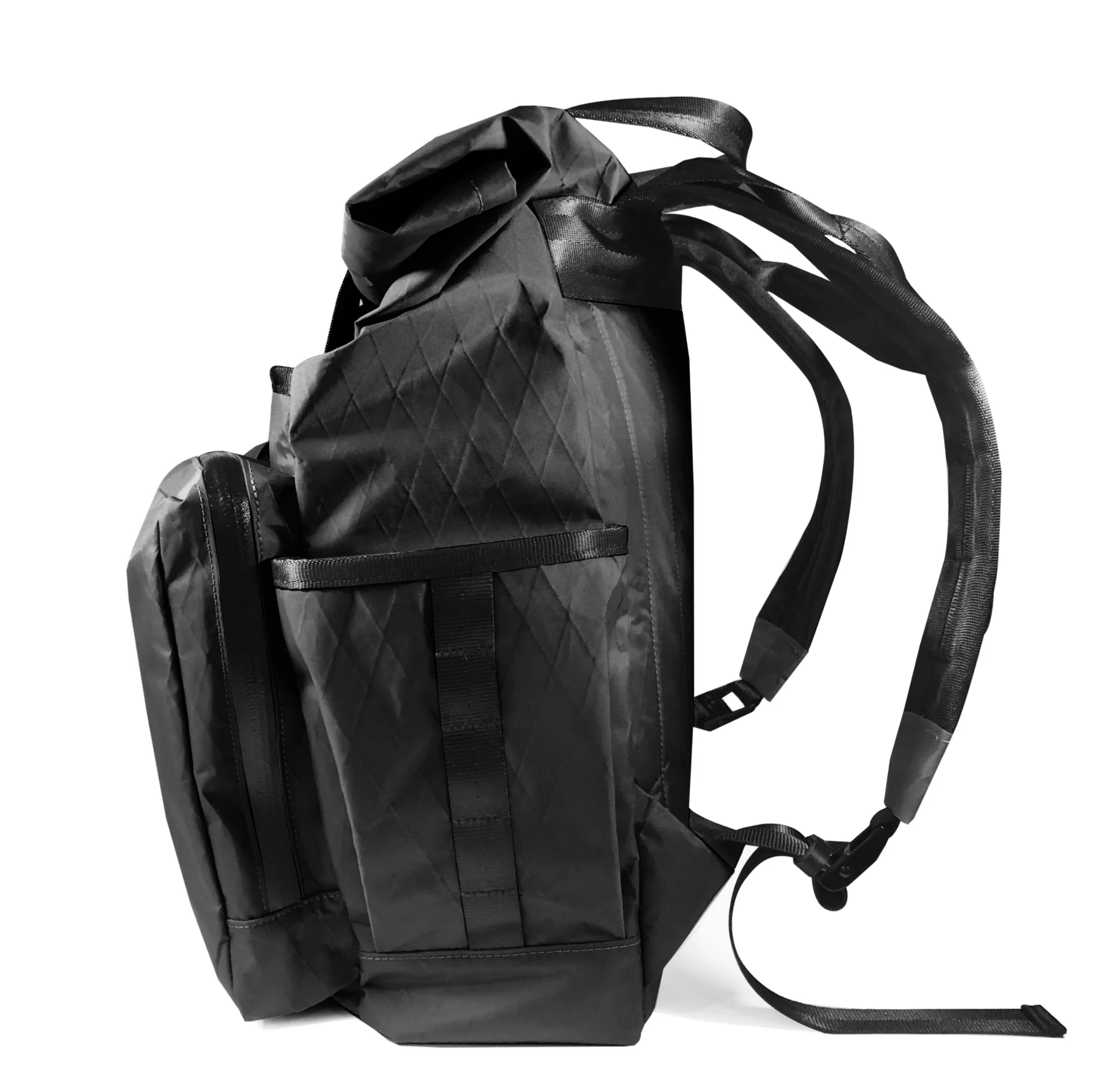 VerBockel 'Day Pack' Roll Top Backpack 2.0 Black X-Pac / Low Stock - Image 3