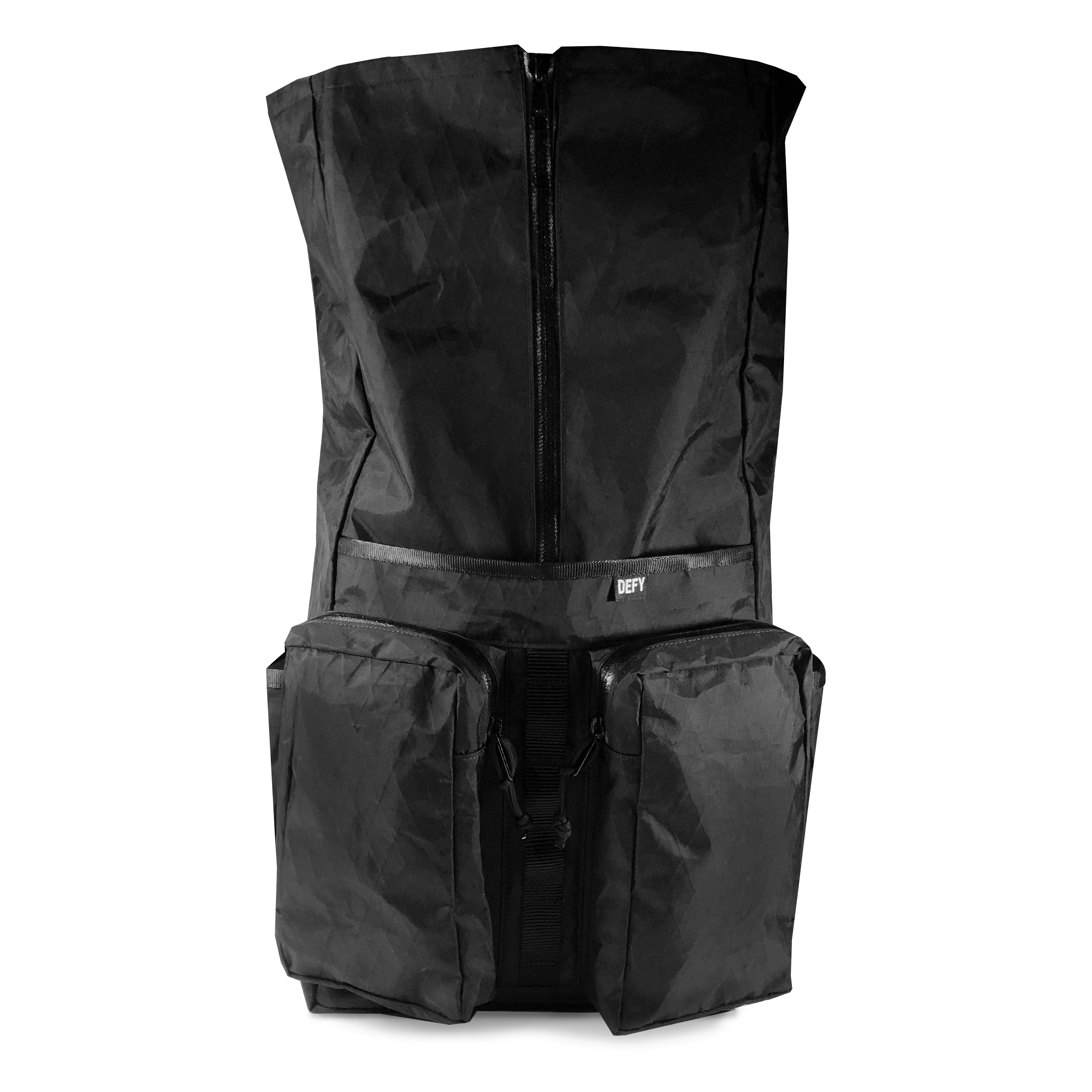 VerBockel 'Day Pack' Roll Top Backpack 2.0 Black X-Pac / Low Stock - Image 7