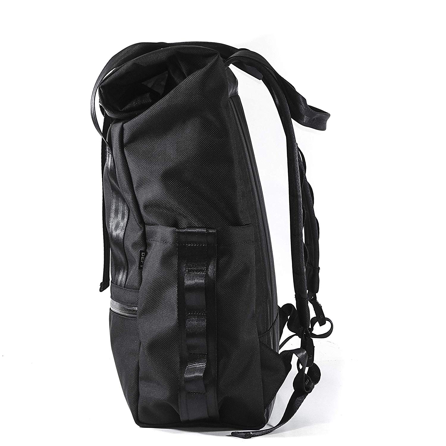 VerBockel Rolltop Backpack 2.0 'Un-Zipped' / Black Ballistic Nylon x ECOPAK™ EPX ’Fire Edition’ / Ships in 6-8 Weeks - Image 12