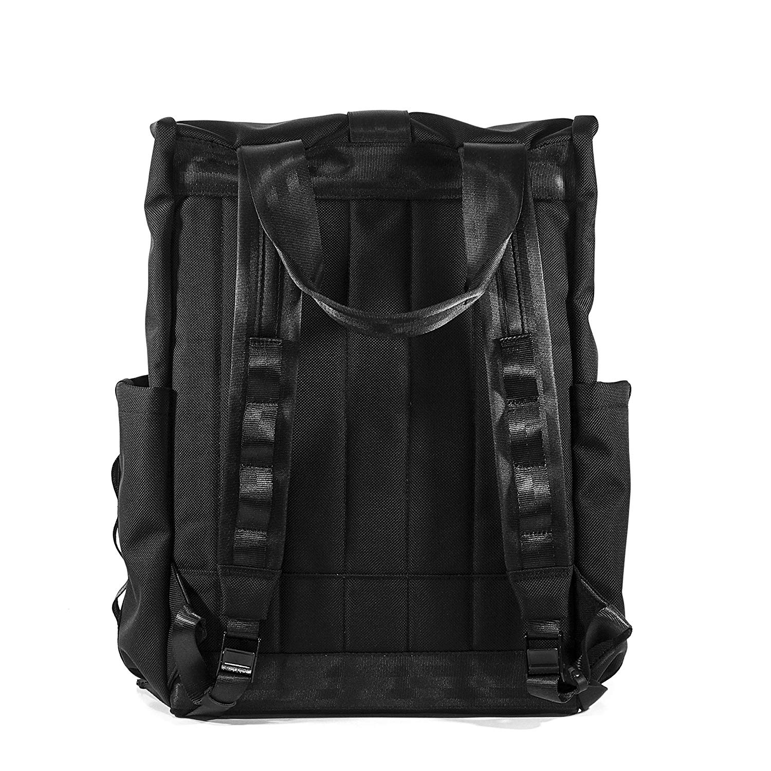 VerBockel Rolltop Backpack 2.0 'Un-Zipped' / Black Ballistic Nylon x ECOPAK™ EPX ’Fire Edition’ / Ships in 6-8 Weeks - Image 13