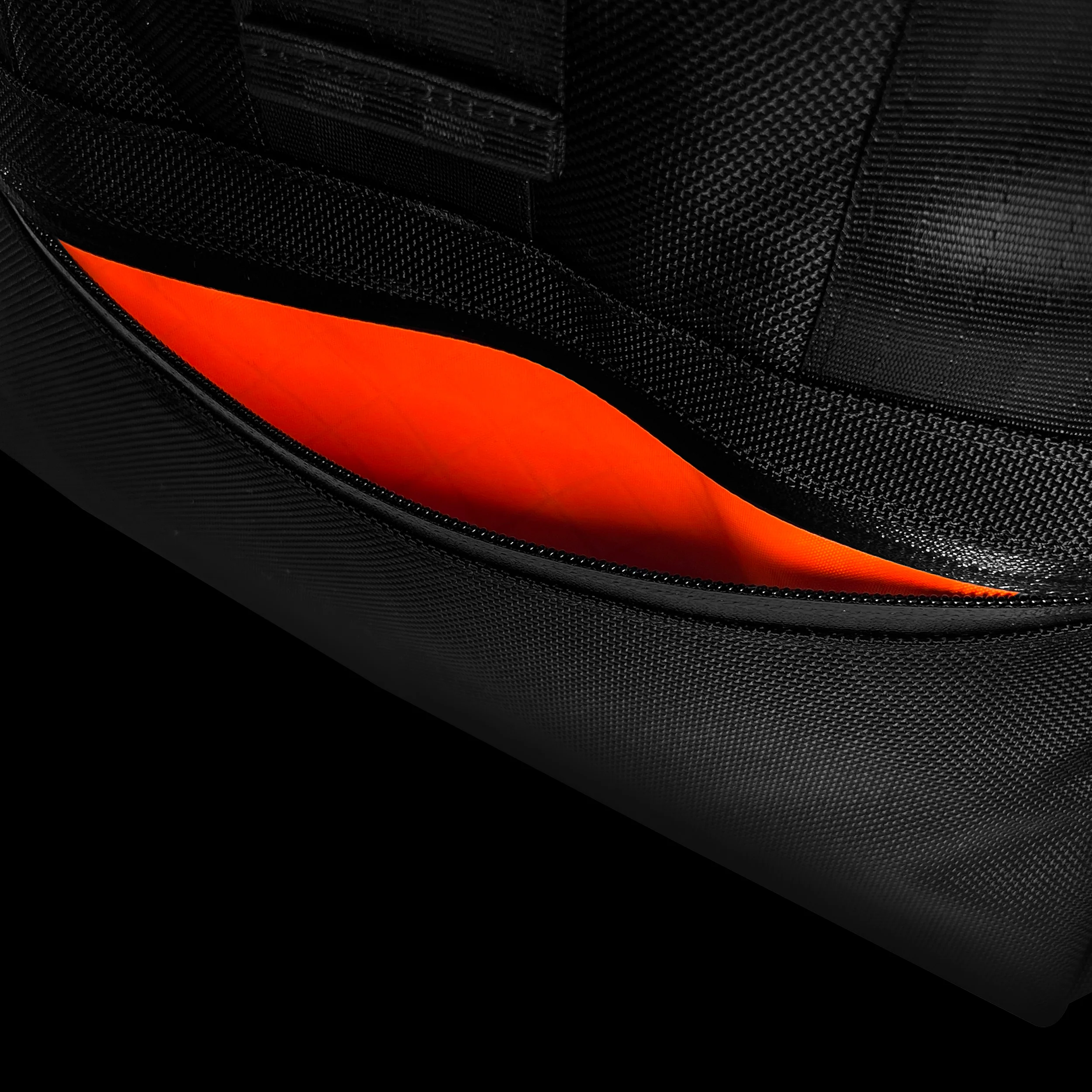VerBockel Rolltop Backpack 2.0 'Un-Zipped' / Black Ballistic Nylon x ECOPAK™ EPX ’Fire Edition’ / Ships in 6-8 Weeks - Image 4