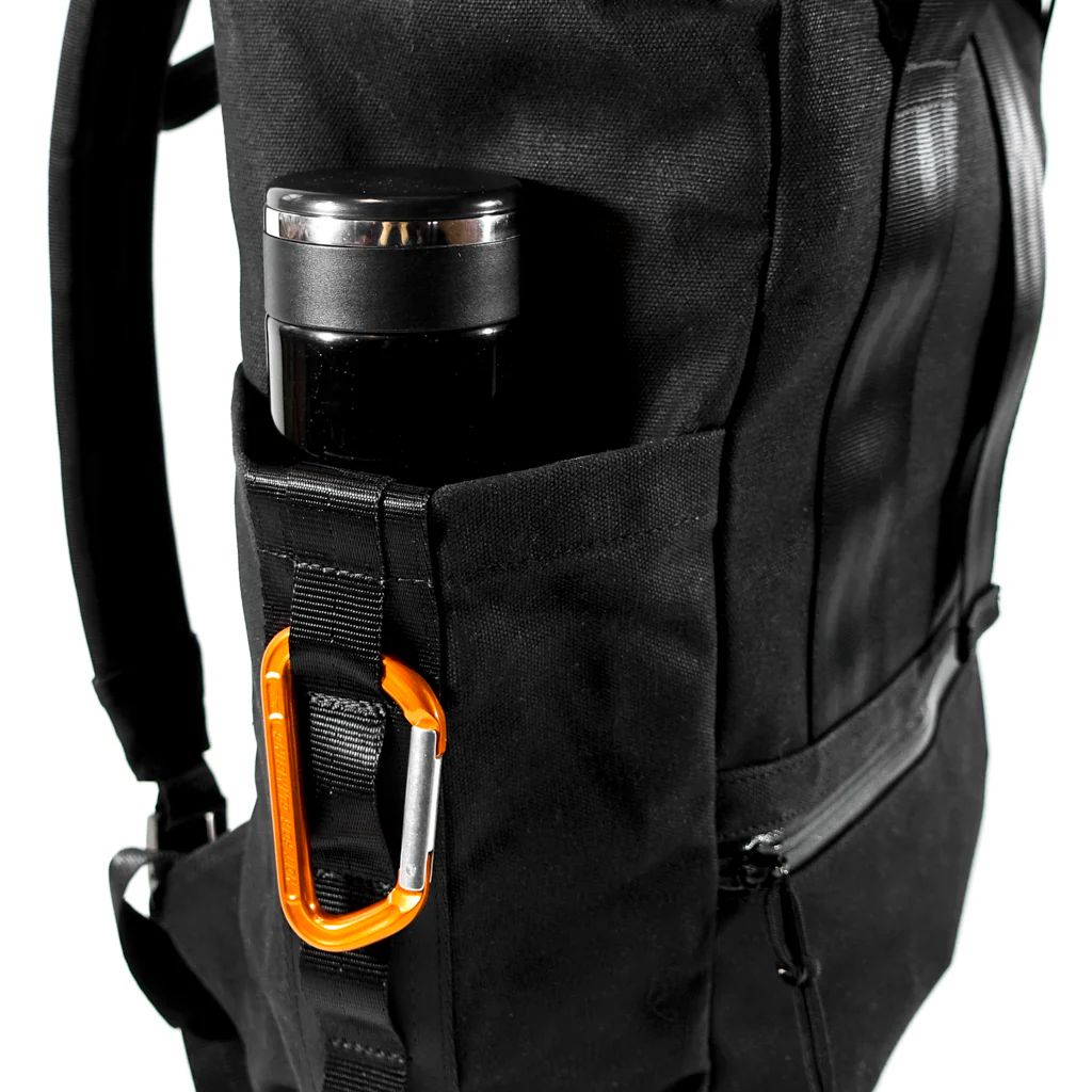 VerBockel Roll Top Backpack 2.0 'Un-Zipped' / Black TexWax™ Canvas / Ships in 6-8 Weeks - Image 13