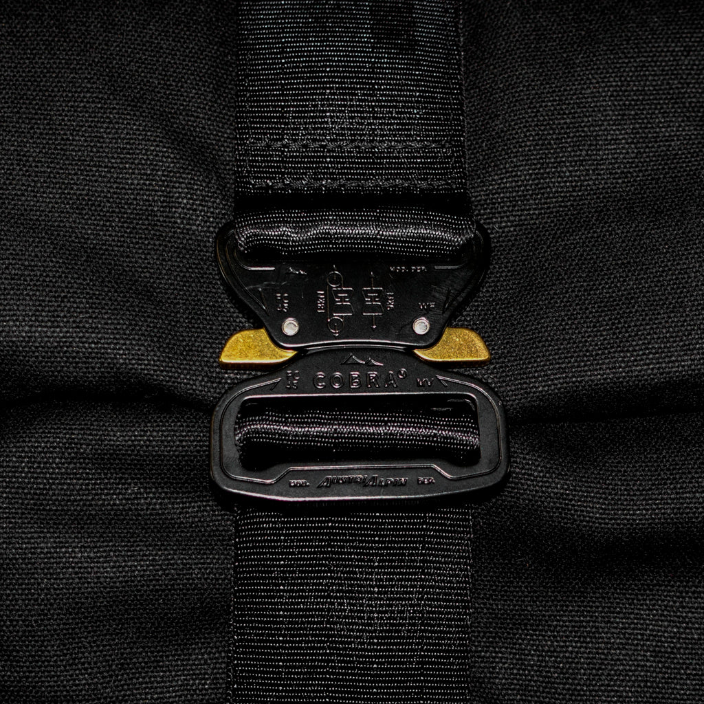 VerBockel Roll Top Backpack 2.0 'Un-Zipped' / Black TexWax™ Canvas / Ships in 6-8 Weeks - Image 6
