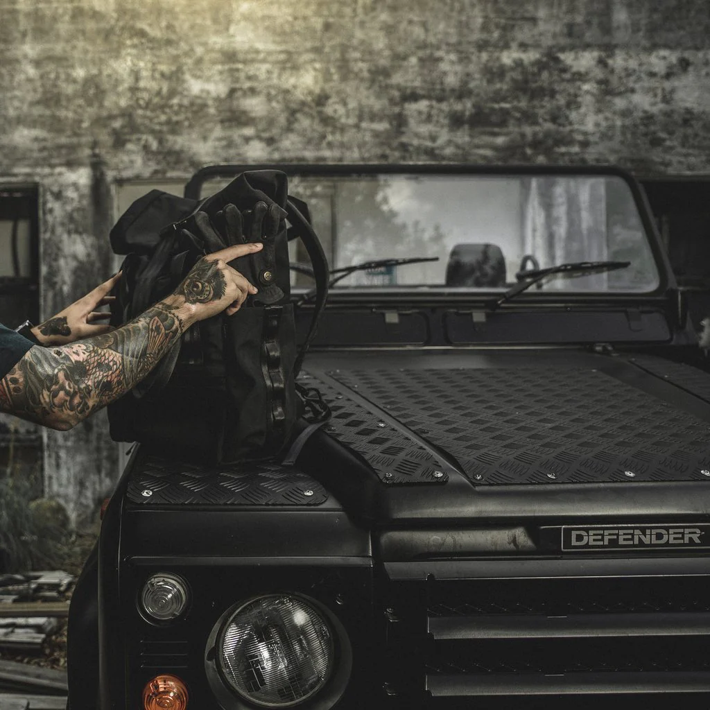 VerBockel Roll Top Backpack 2.0 'Un-Zipped' / Black TexWax™ Canvas / Ships in 6-8 Weeks - Image 8