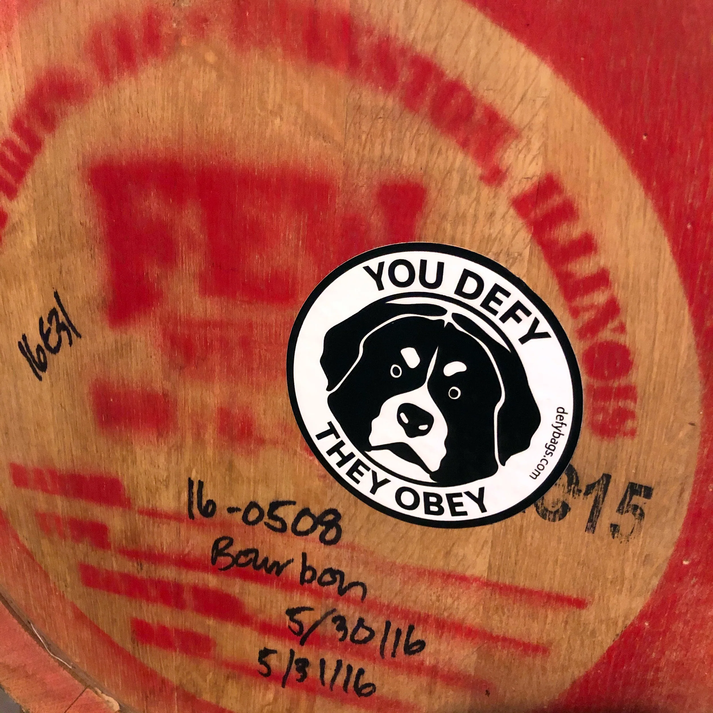 YOU DEFY, THEY OBEY | The Otis Sticker | Black on White - Image 2
